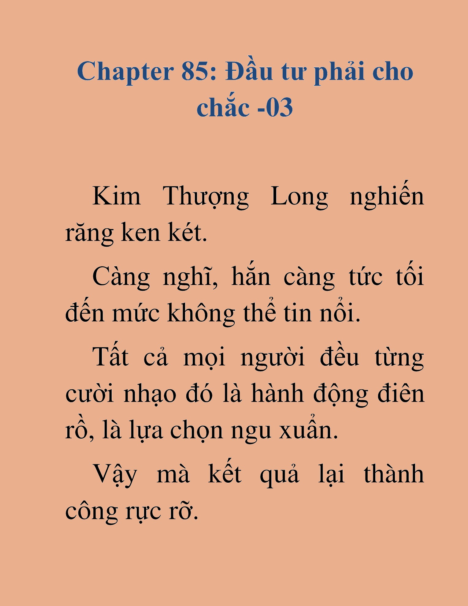 Đọc truyện HAT[NOVEL] Kiếm Thần Tái Xuất - Chap 85