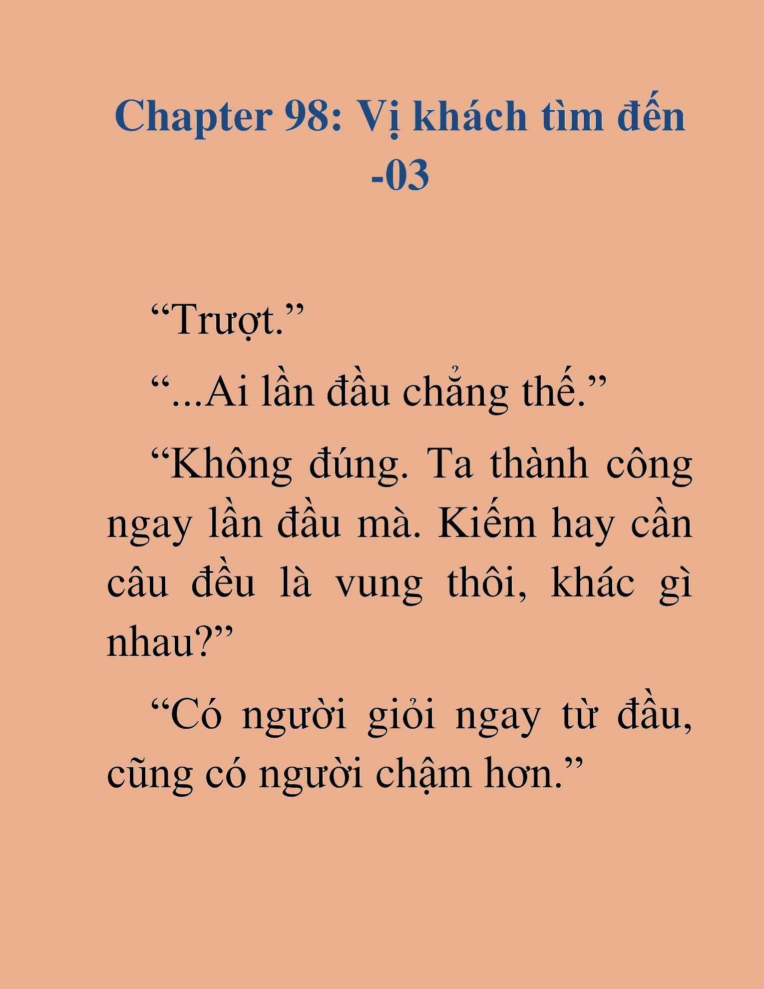 Đọc truyện HAT[NOVEL] Kiếm Thần Tái Xuất - Chap 98