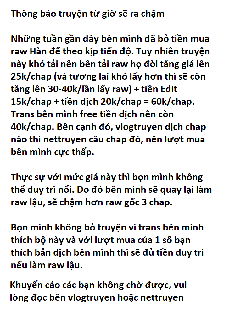 Đọc truyện King game - Trò chơi vương giả - Chap 73.5 Thông báo truyện ra chậm