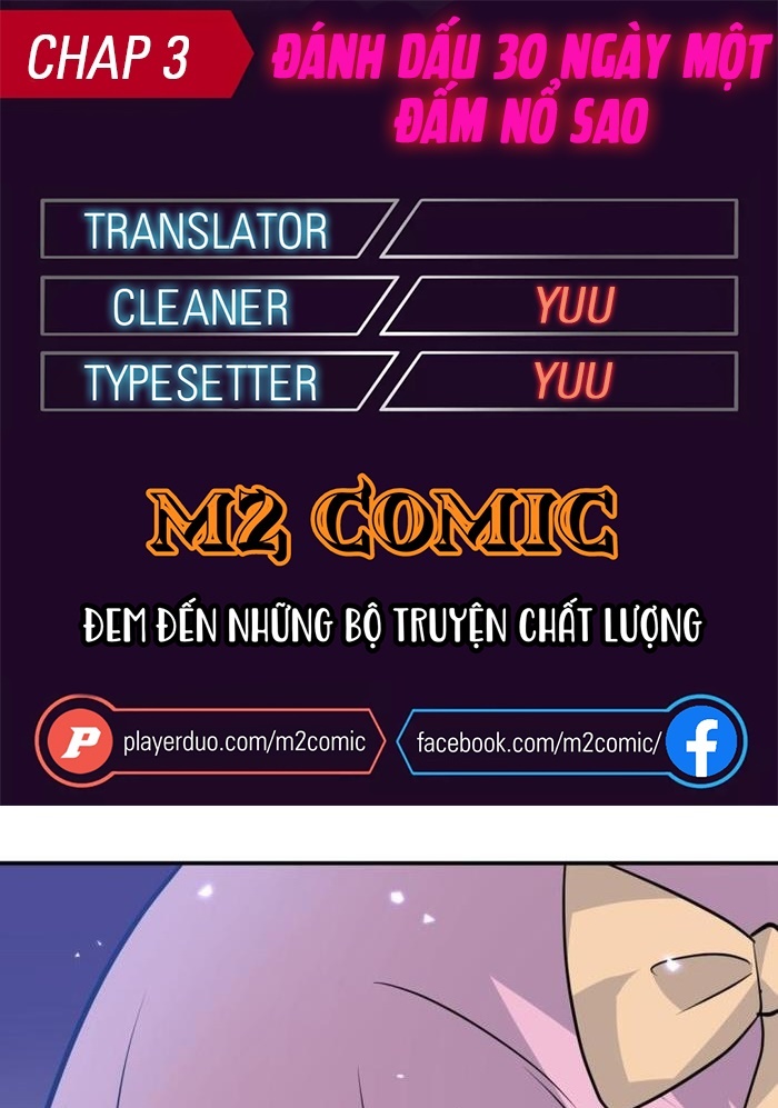 Đọc truyện [M2 Comic] Đánh Dấu 30 Ngày 1 Đấm Nổ Sao - Chap 3