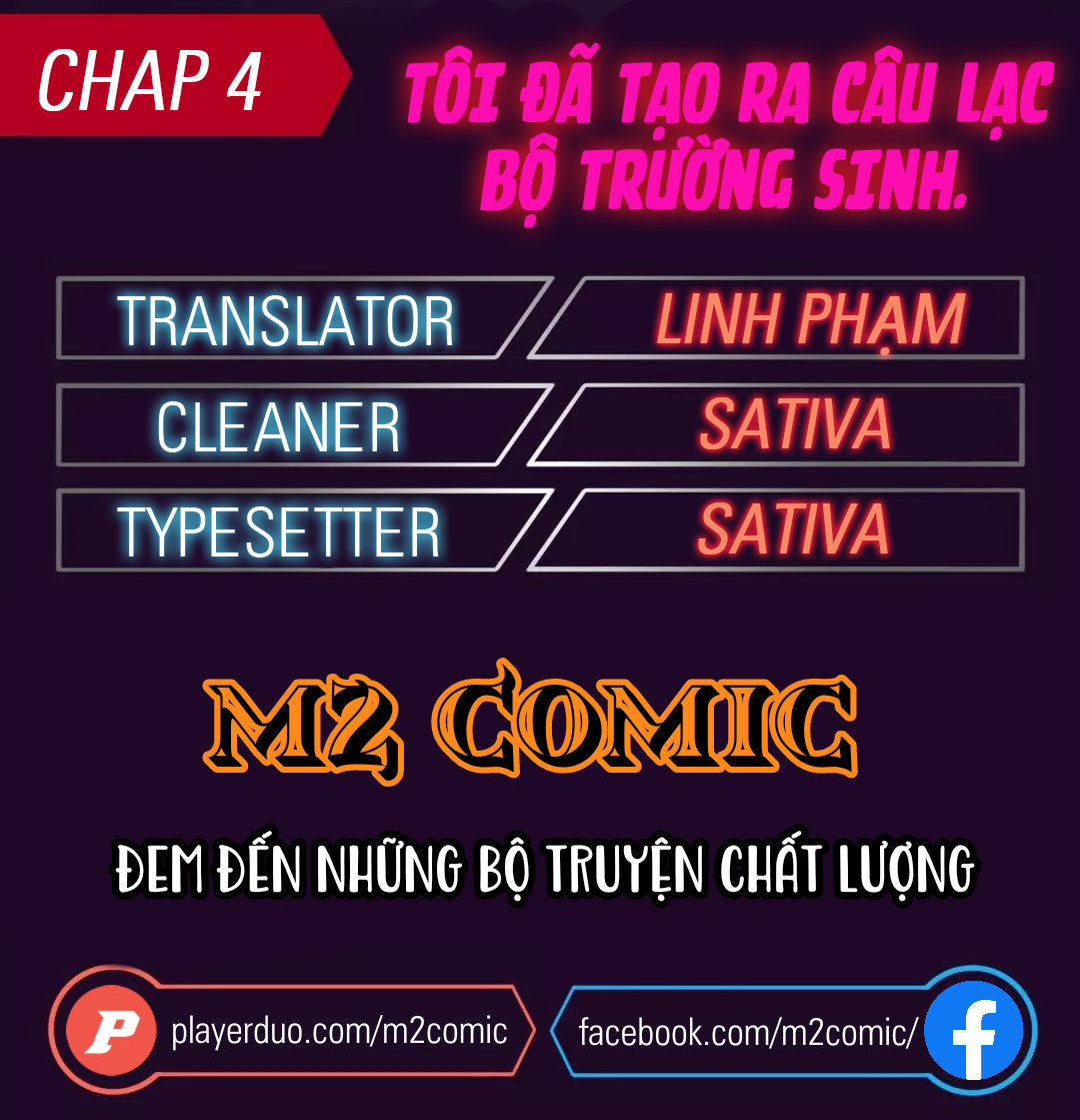 Đọc truyện Tôi đã tạo ra câu lạc bộ trường sinh - Chap 4