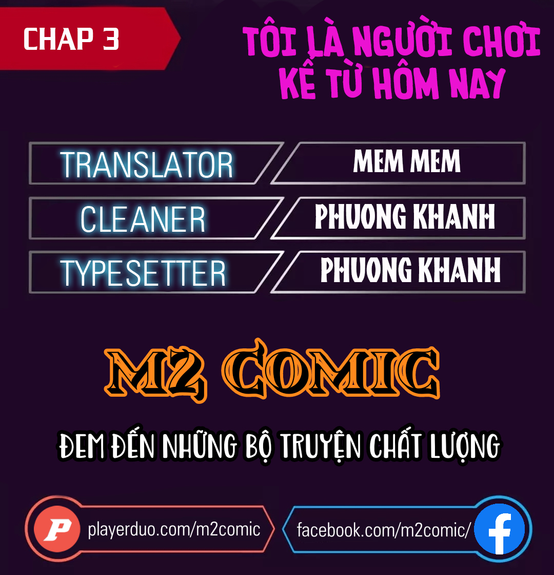 Đọc truyện [M2 Comic] Tôi Là Người Chơi Kể Từ Hôm Nay - Chap 3