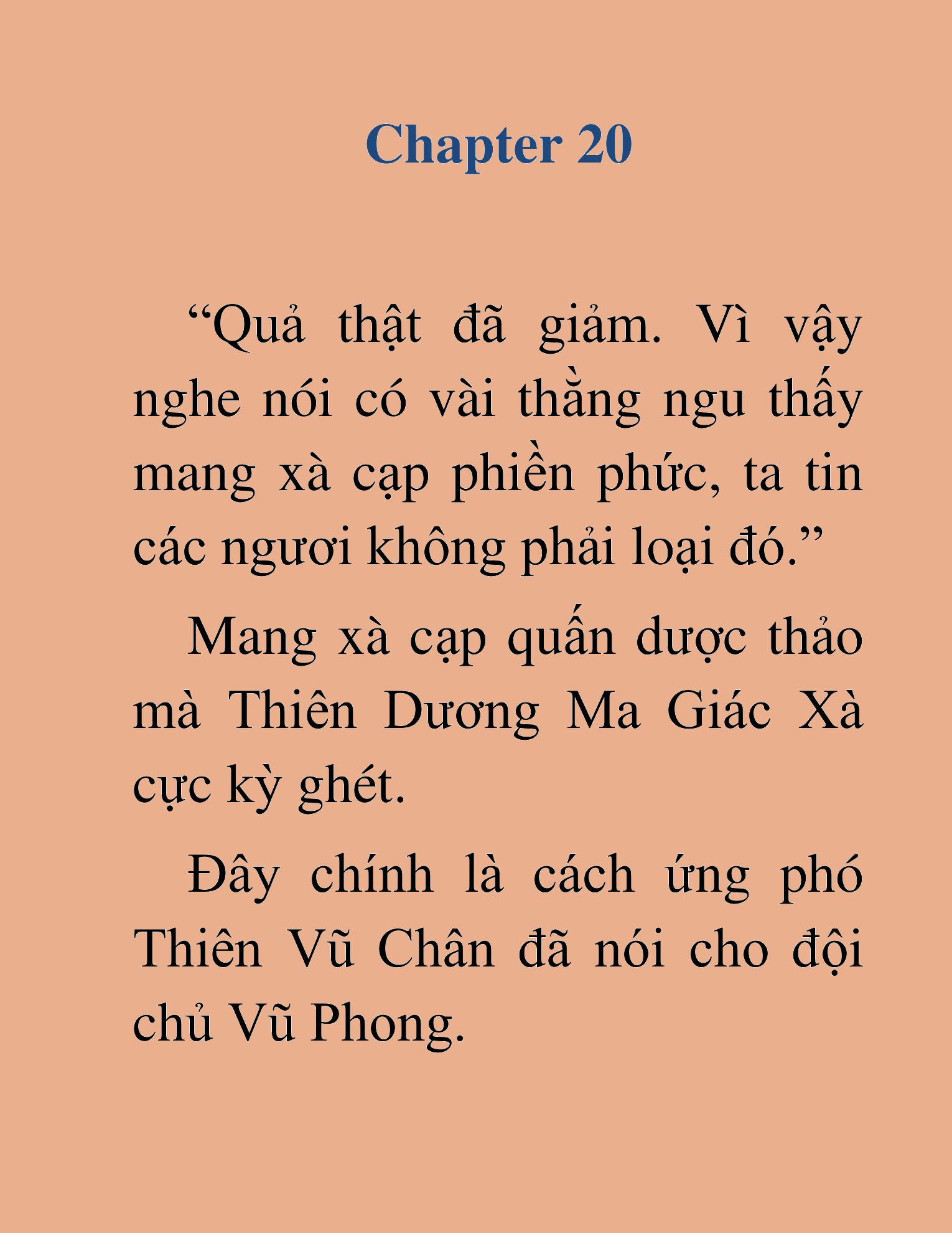 Đọc truyện HAT[NOVEL] Ma Đế Hồi Quy - Chap 20