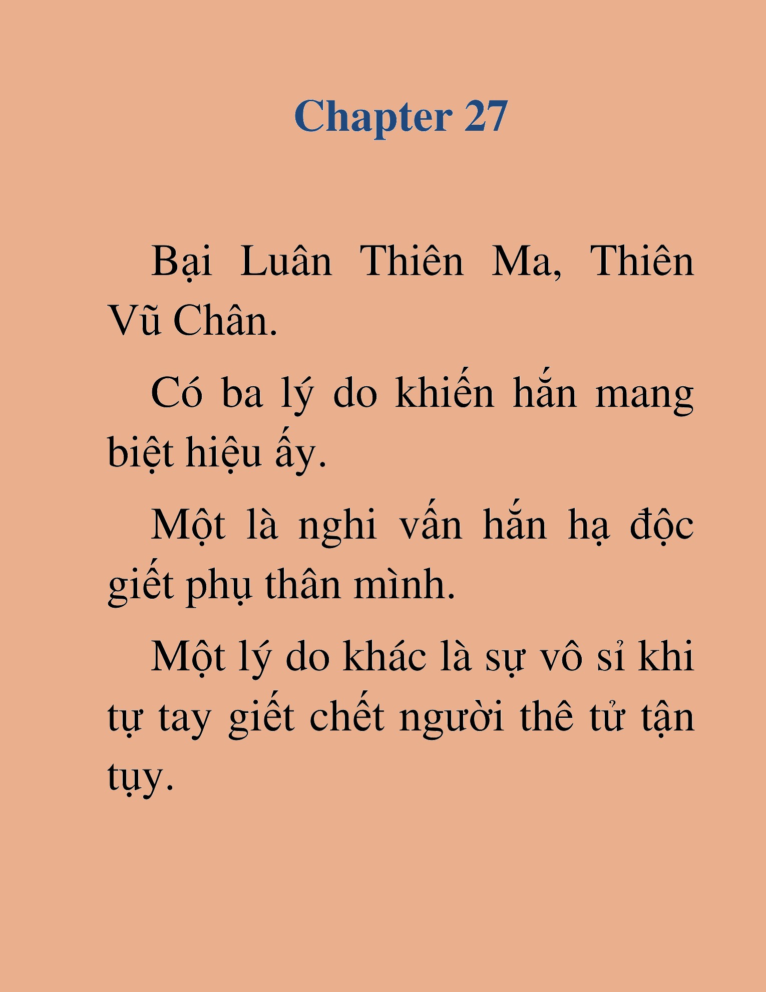 Đọc truyện HAT[NOVEL] Ma Đế Hồi Quy - Chap 27