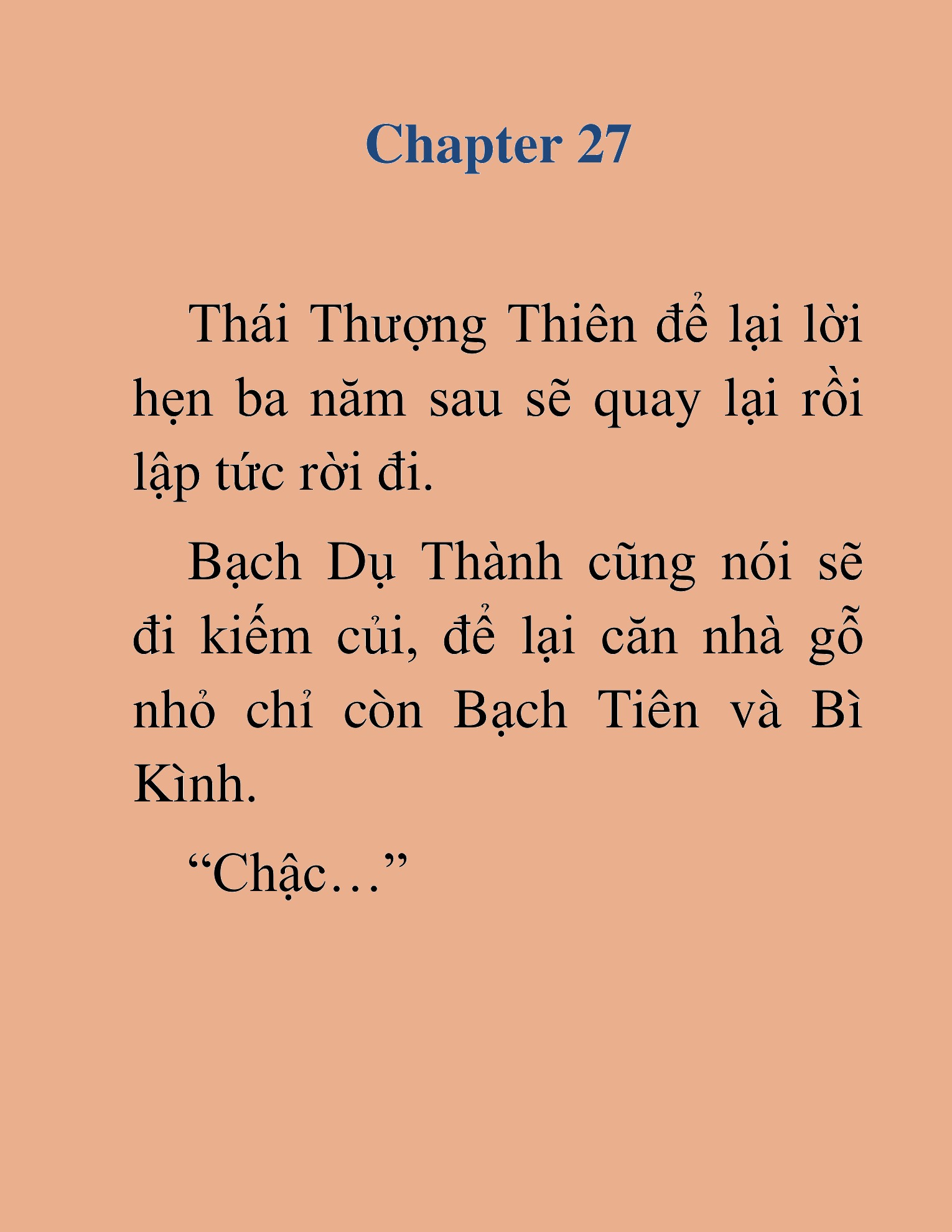 Đọc truyện HAT[NOVEL] Ngũ Đệ Tử Của Thiên Ma - Chap 27