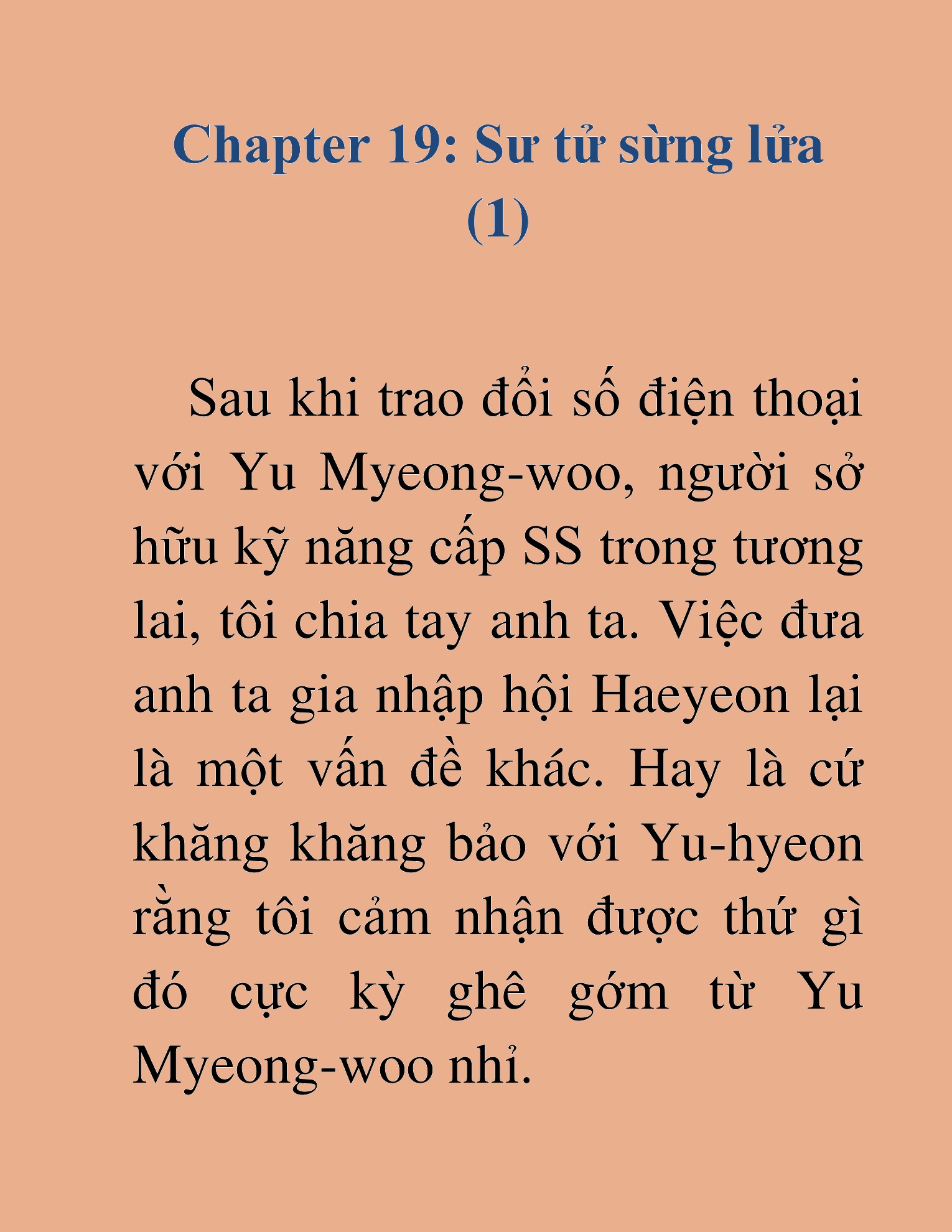 Đọc truyện HAT[NOVEL] Những Thợ Săn Cấp S Mà Tôi Nuôi Dưỡng - Chap 19