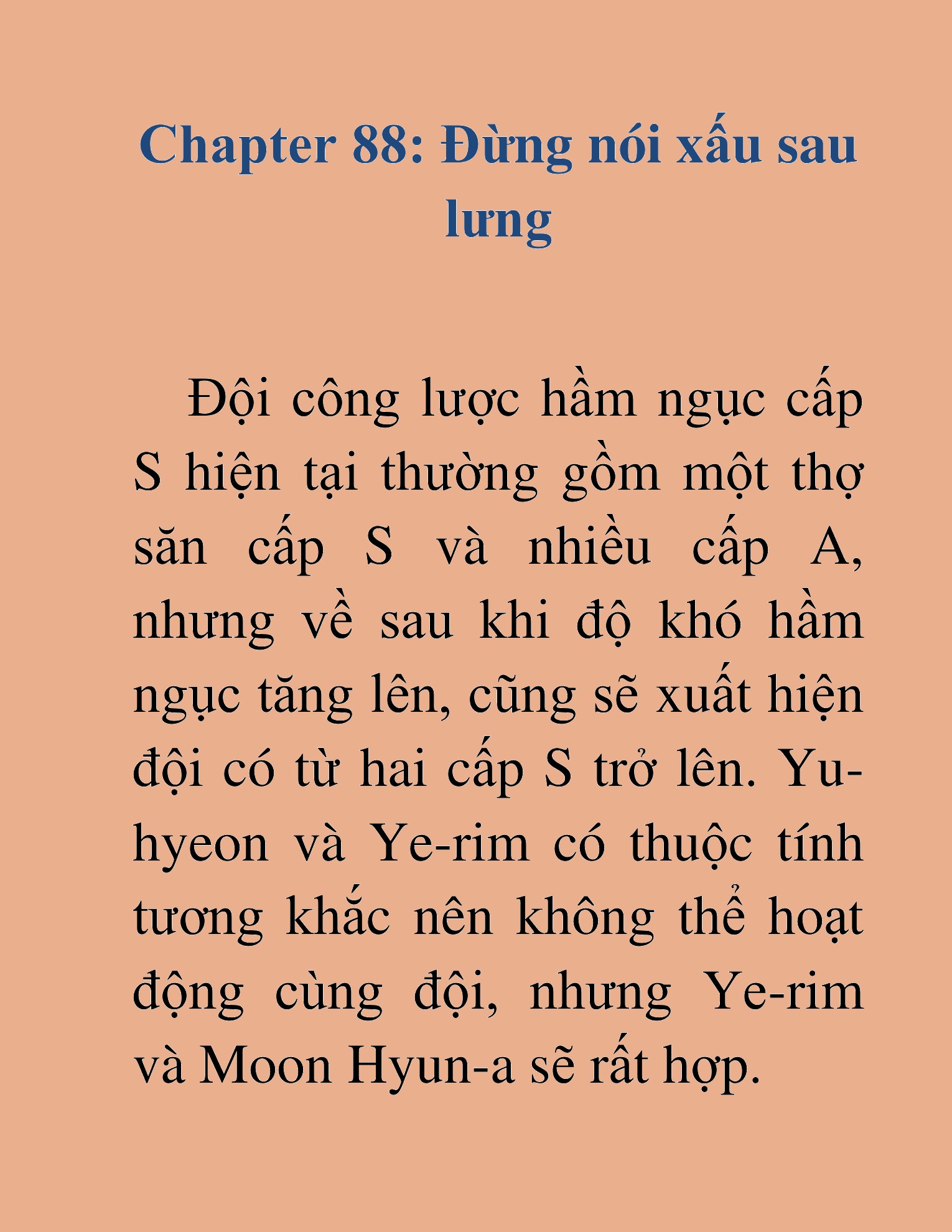 Đọc truyện HAT[NOVEL] Những Thợ Săn Cấp S Mà Tôi Nuôi Dưỡng - Chap 88