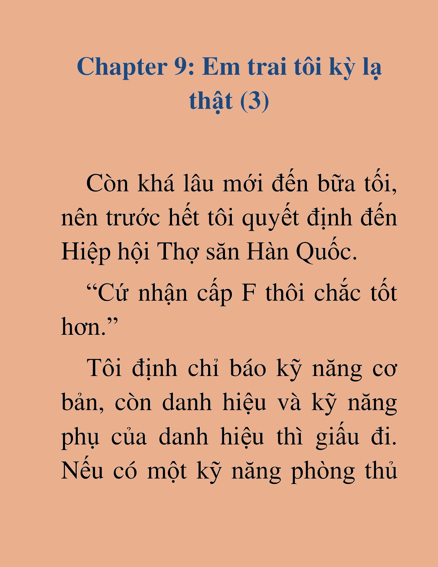 Đọc truyện HAT[NOVEL] Những Thợ Săn Cấp S Mà Tôi Nuôi Dưỡng - Chap 9