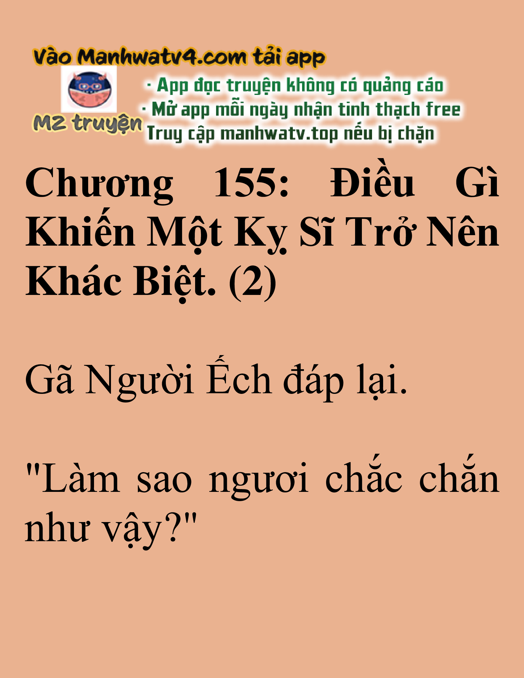 Đọc truyện SNVT [NOVEL] Hiệp Sĩ Sống Vì Ngày Hôm Nay - Chương 155: Điều Gì Khiến Một Kỵ Sĩ Trở Nên Khác Biệt