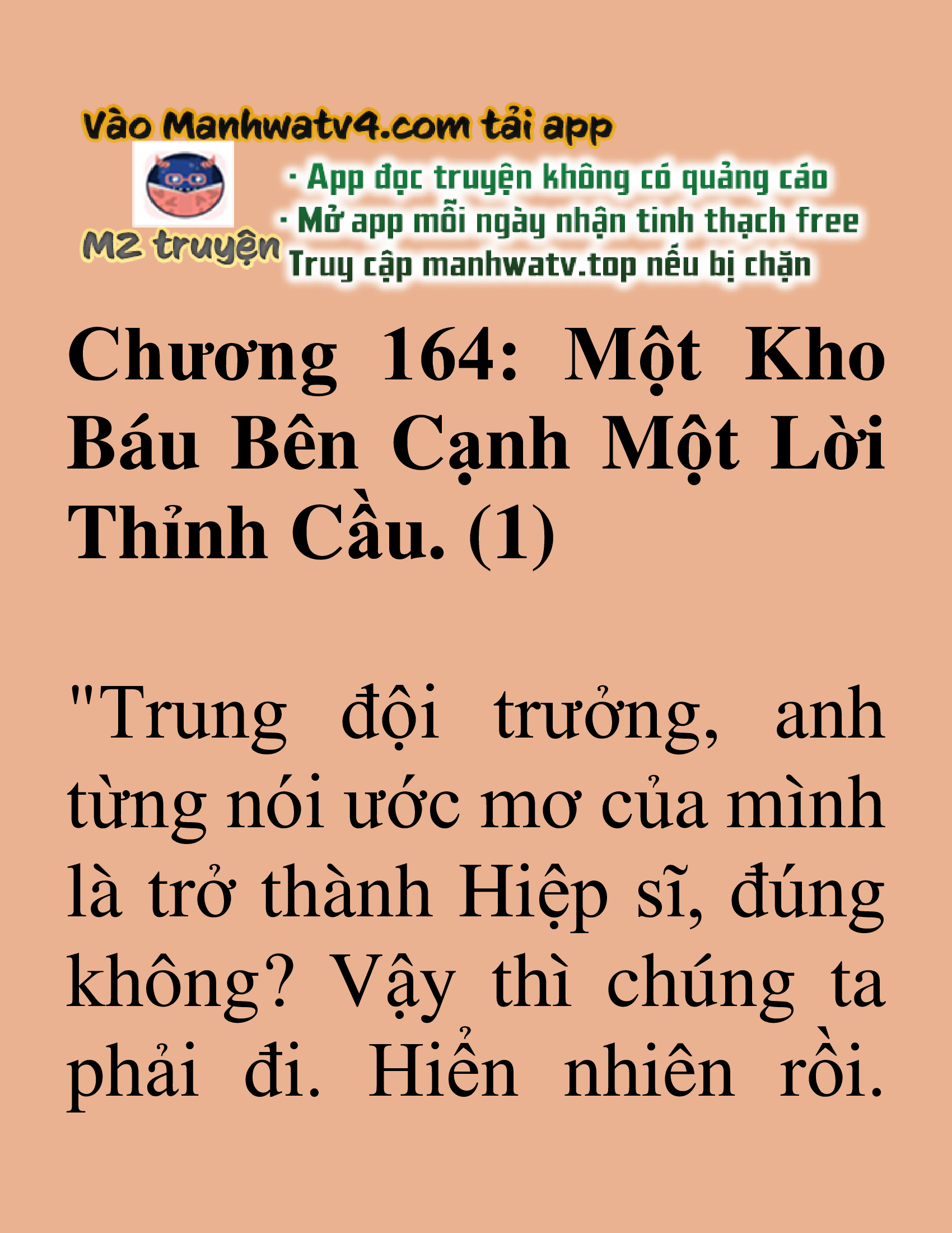 Đọc truyện SNVT [NOVEL] Hiệp Sĩ Sống Vì Ngày Hôm Nay - Chương 164: Một Kho Báu Bên Cạnh Một Lời Thỉnh Cầu