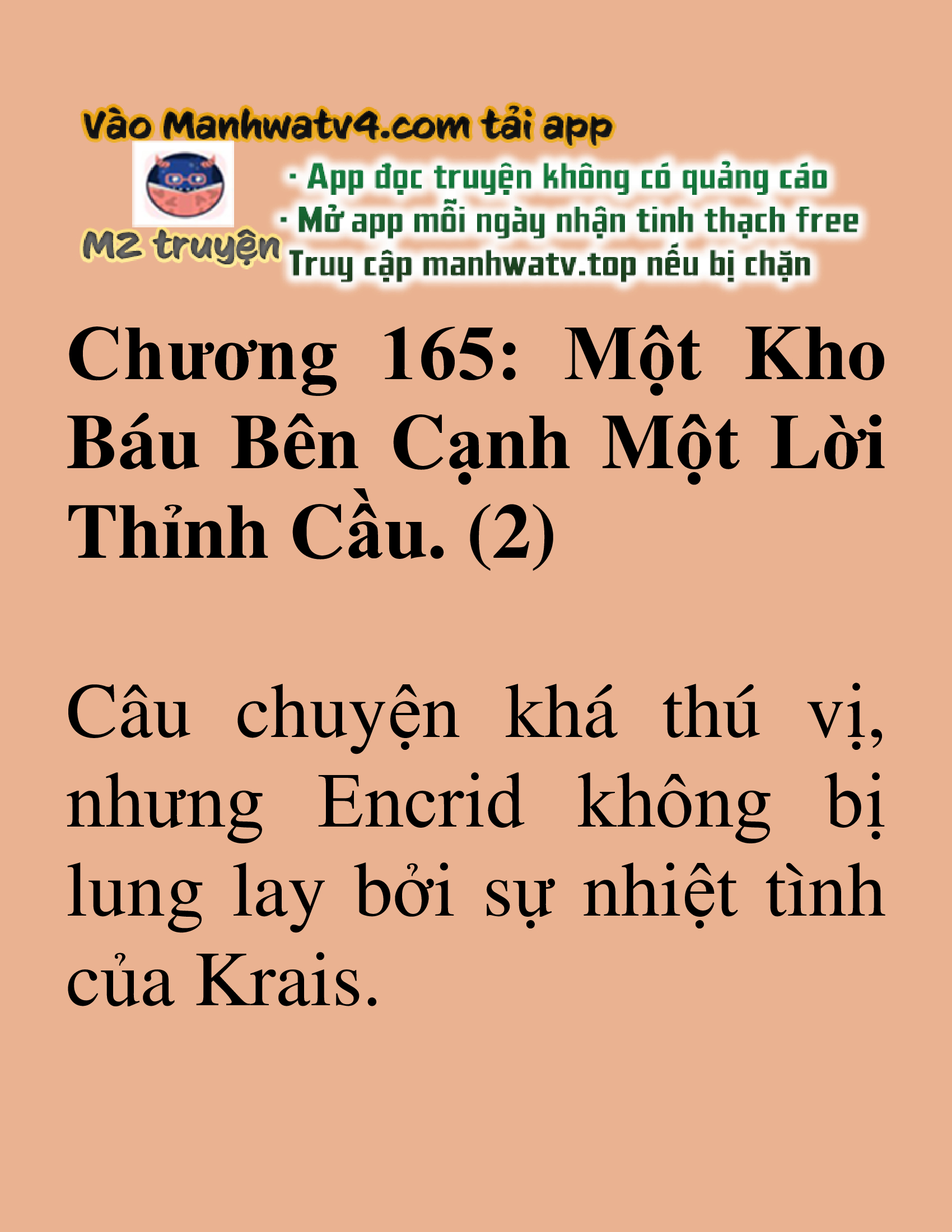 Đọc truyện SNVT [NOVEL] Hiệp Sĩ Sống Vì Ngày Hôm Nay - Chương 165: Một Kho Báu Bên Cạnh Một Lời Thỉnh Cầu