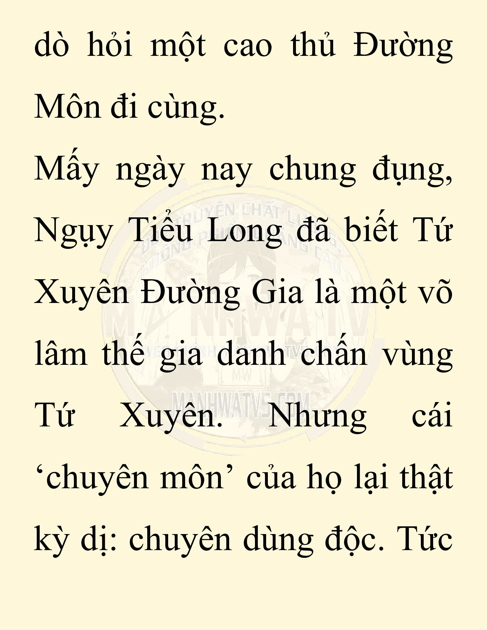 Đọc truyện SNVT[NOVEL] Chuyên Gia Côn Trùng Đường Gia Tứ Xuyên - Chap 15: Phỏng Vấn Ngược