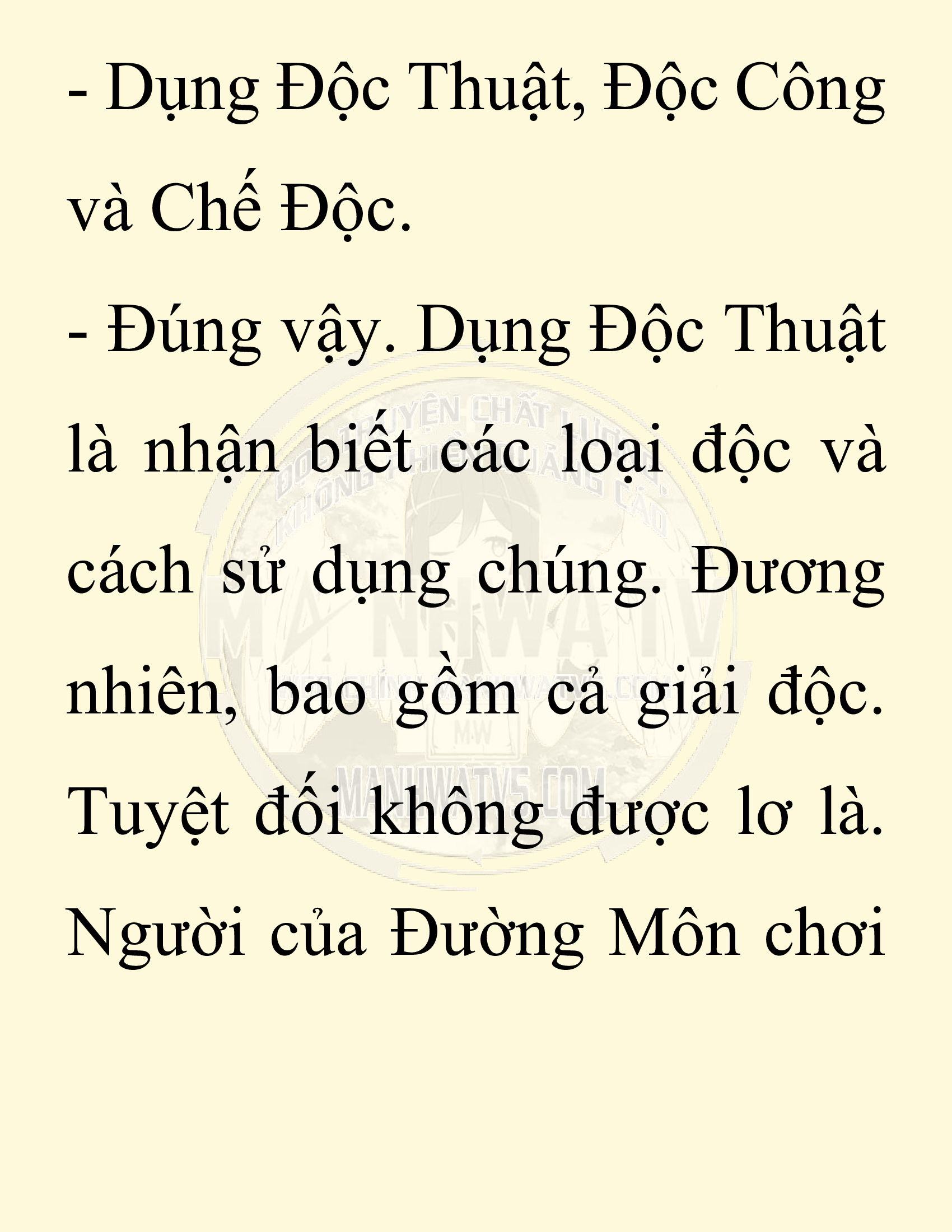 Đọc truyện SNVT[NOVEL] Chuyên Gia Côn Trùng Đường Gia Tứ Xuyên - Chap 32: Vạn Độc Điện