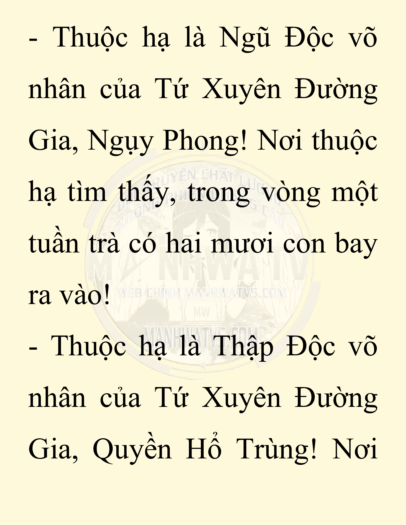 Đọc truyện SNVT[NOVEL] Chuyên Gia Côn Trùng Đường Gia Tứ Xuyên - Chap 42: Cách Vực Dậy Gia Tộc