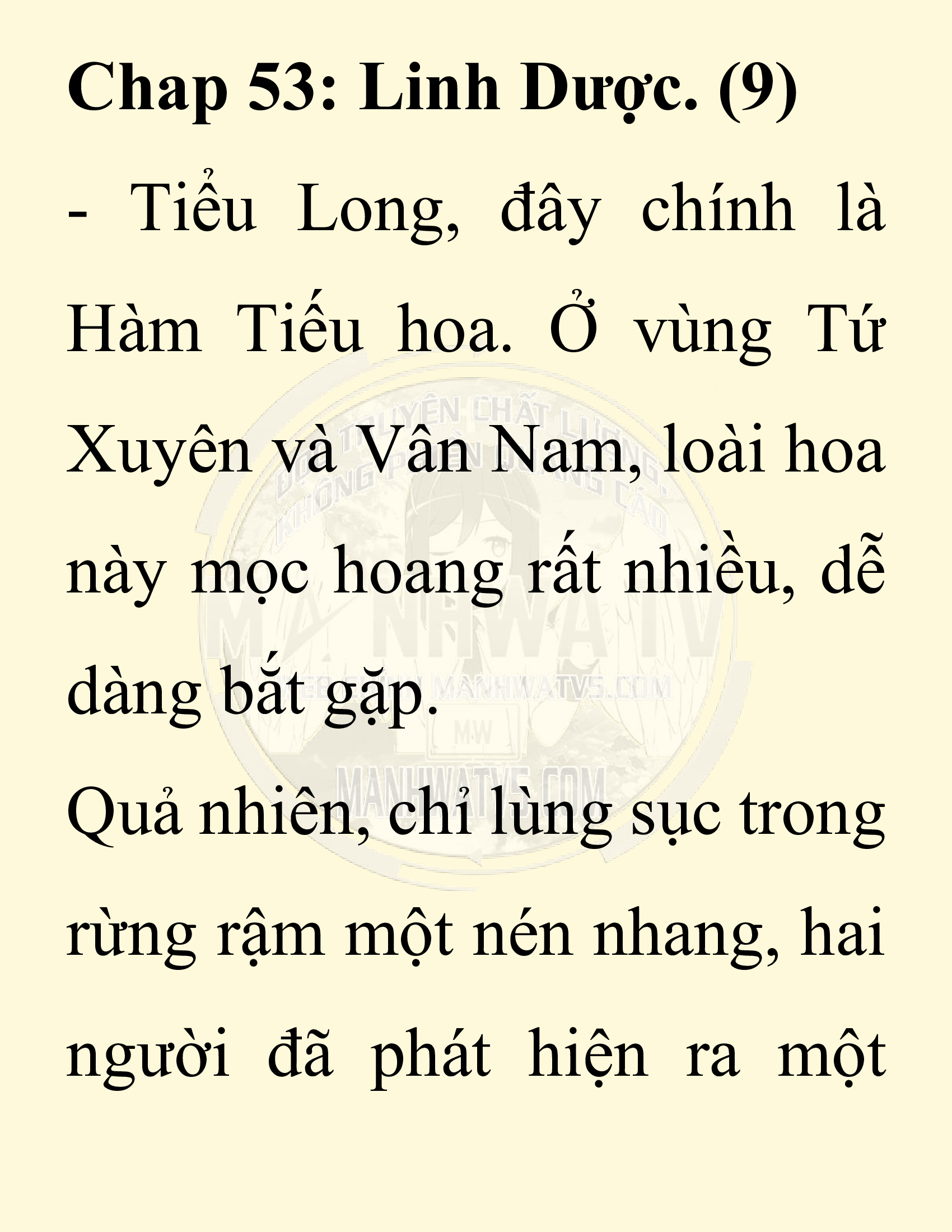 Đọc truyện SNVT[NOVEL] Chuyên Gia Côn Trùng Đường Gia Tứ Xuyên - Chap 53: Linh Dược