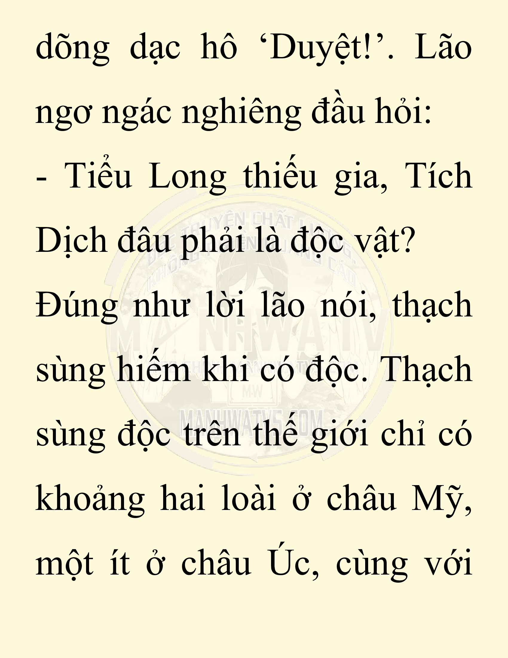 Đọc truyện SNVT[NOVEL] Chuyên Gia Côn Trùng Đường Gia Tứ Xuyên - Chap 83: Tích Dịch