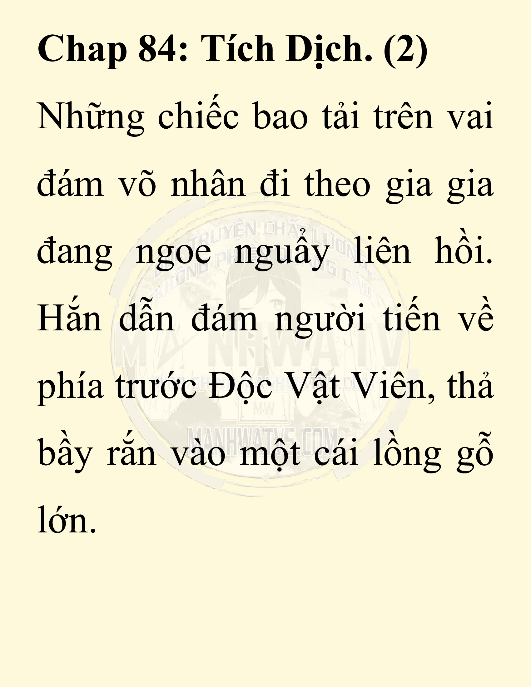 Đọc truyện SNVT[NOVEL] Chuyên Gia Côn Trùng Đường Gia Tứ Xuyên - Chap 84: Tích Dịch
