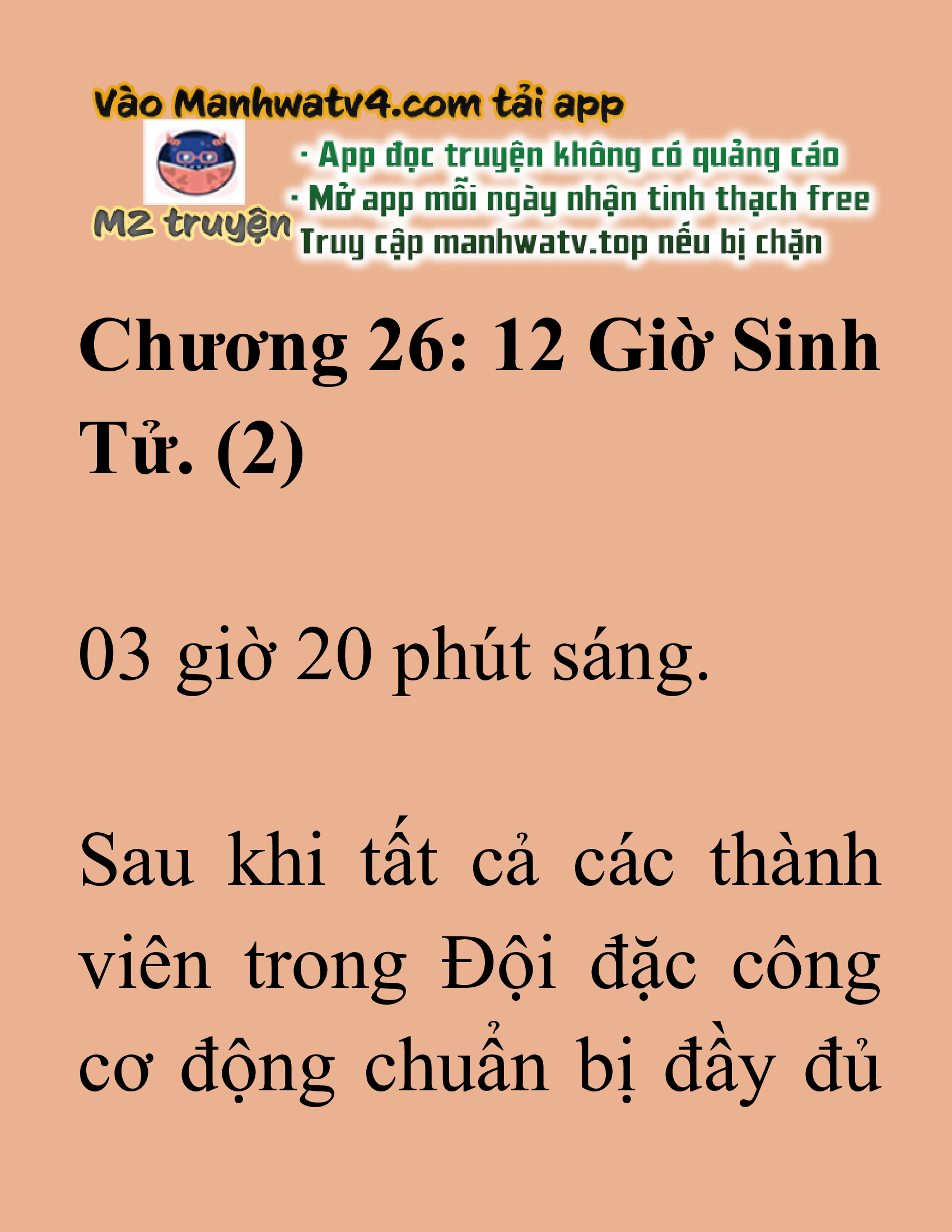 Đọc truyện SNVT[NOVEL] Ma Thần Giáng Lâm - Chương 26: Mười Hai Giờ Sinh Tử.