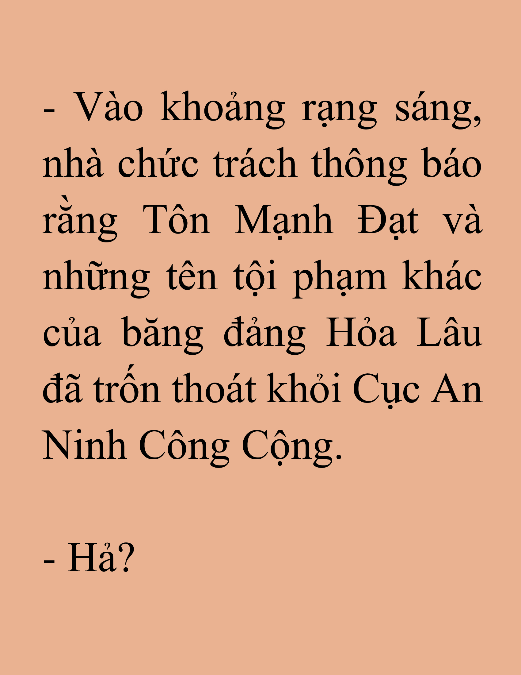 Đọc truyện SNVT[NOVEL] Ma Thần Giáng Lâm - Chương 32: Lối Thoát hợp Pháp. (1)