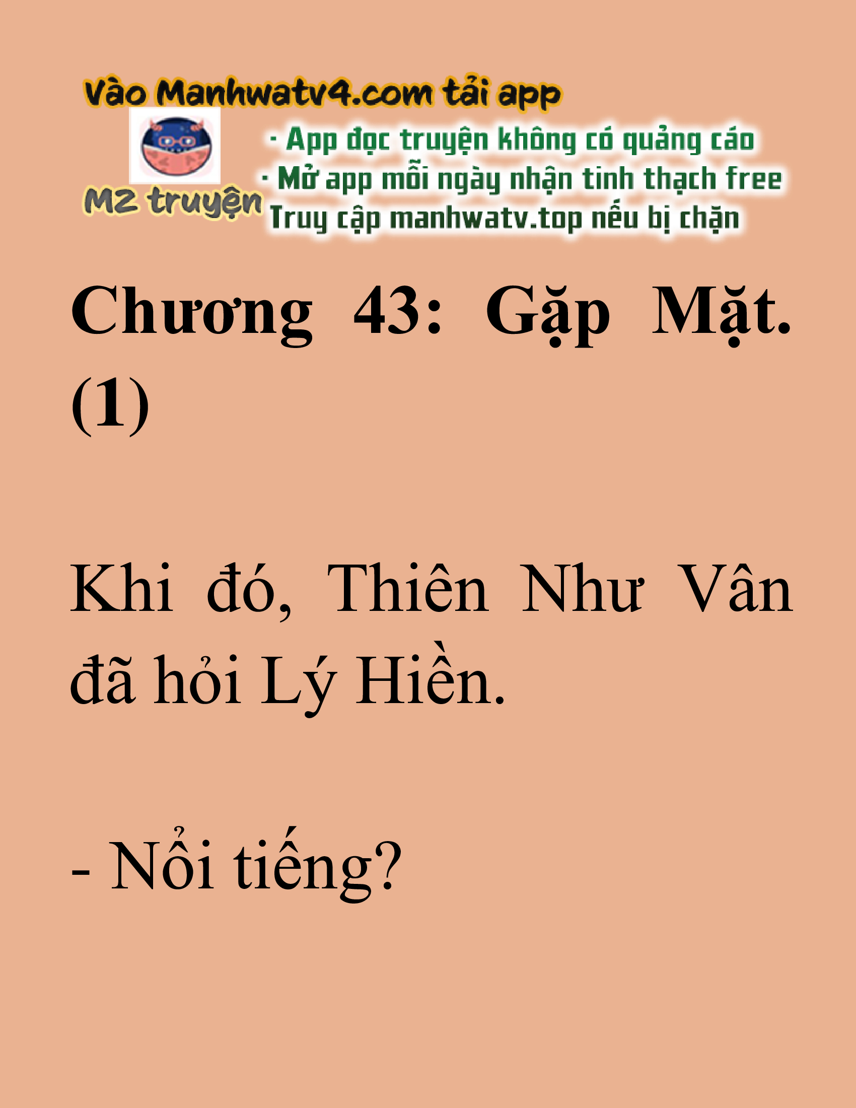 Đọc truyện SNVT[NOVEL] Ma Thần Giáng Lâm - Chương 43: Gặp Mặt. (1)