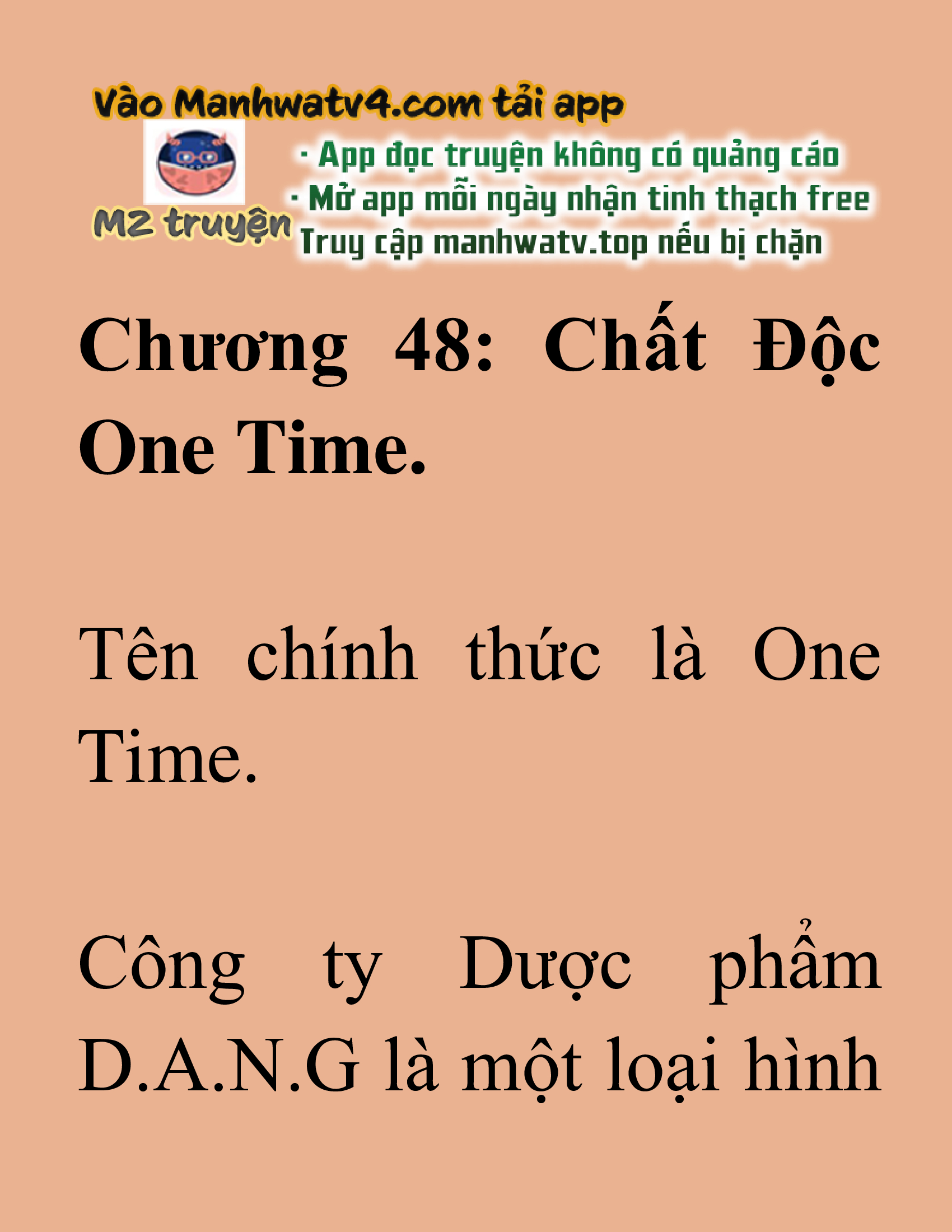 Đọc truyện SNVT[NOVEL] Ma Thần Giáng Lâm - Chương 48: Chất Độc One Time.