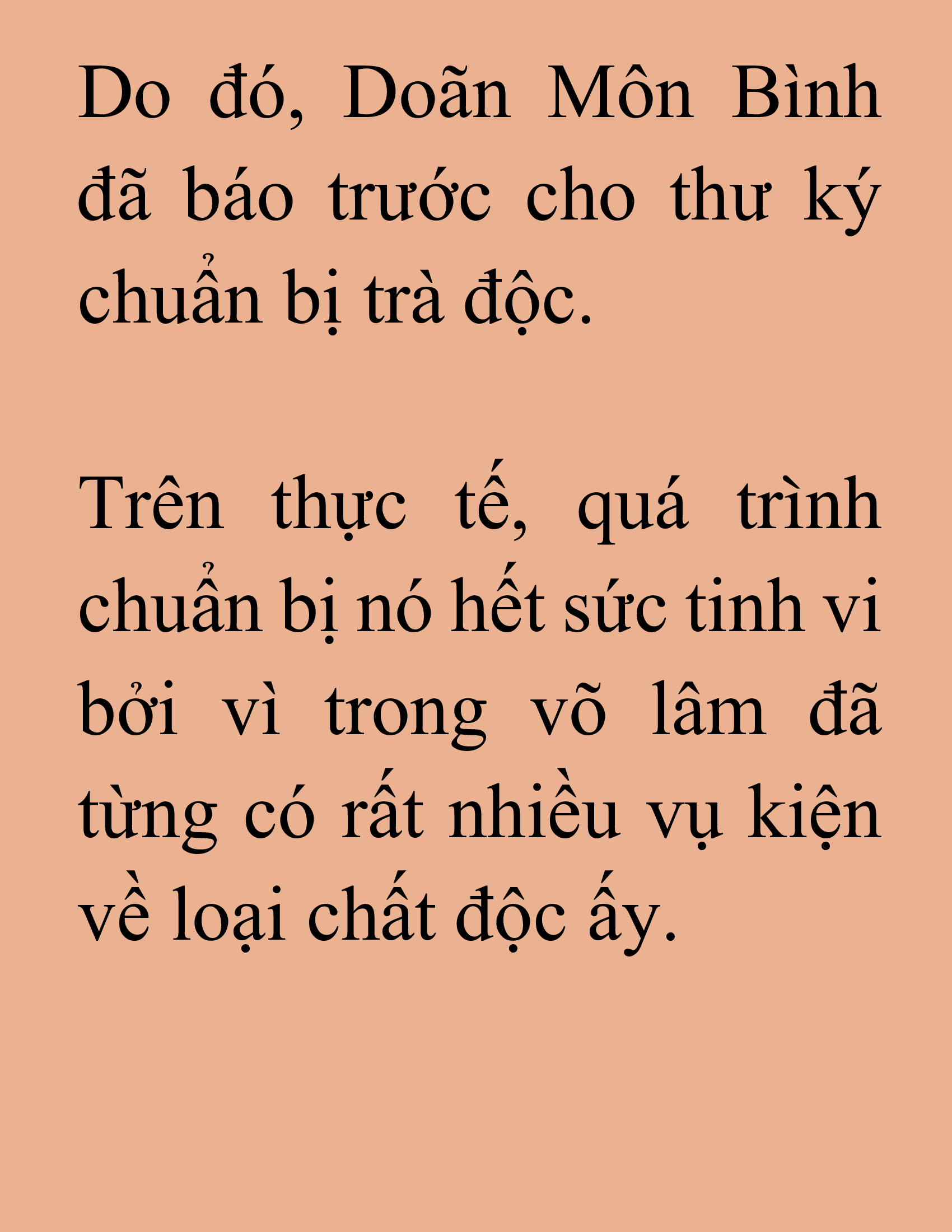 Đọc truyện SNVT[NOVEL] Ma Thần Giáng Lâm - Chương 48: Chất Độc One Time.