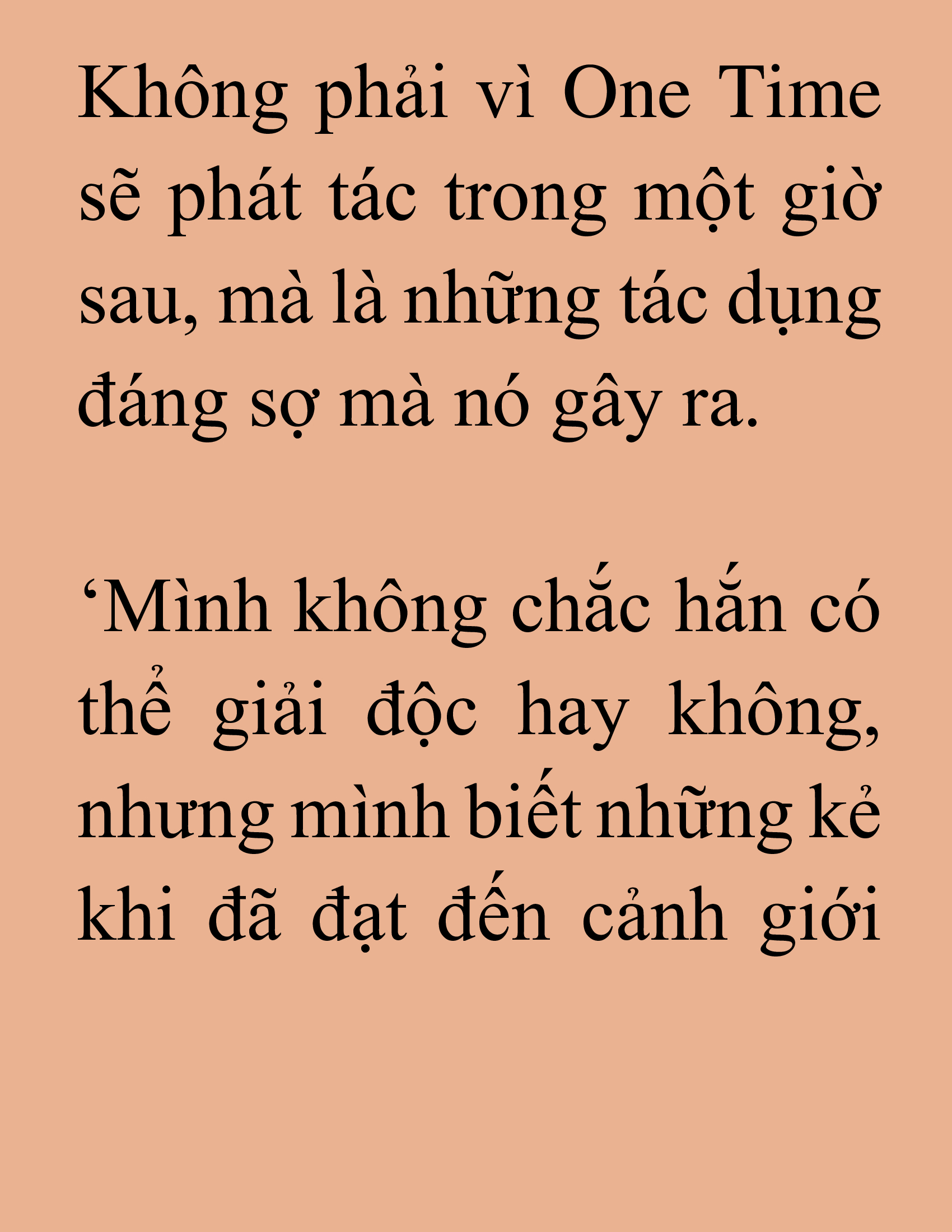 Đọc truyện SNVT[NOVEL] Ma Thần Giáng Lâm - Chương 48: Chất Độc One Time.