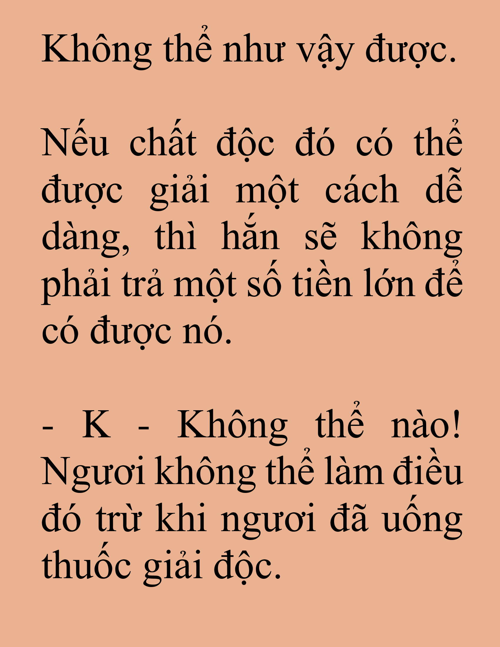 Đọc truyện SNVT[NOVEL] Ma Thần Giáng Lâm - Chương 49: Ngươi Đã Uống Thuốc Giải Độc?
