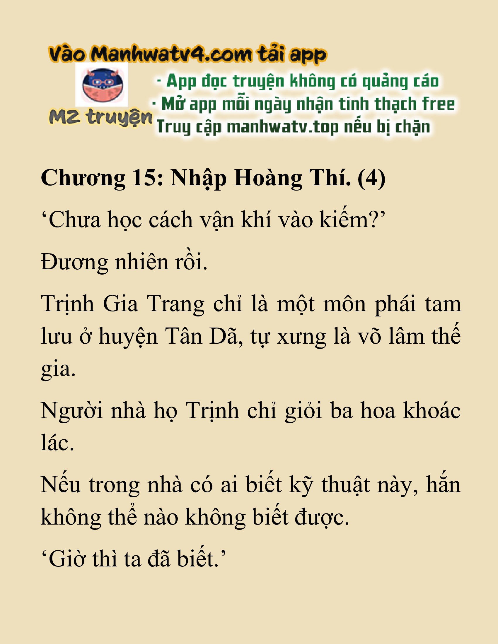 Đọc truyện SNVT[NOVEL] Nghịch Thiên Cải Mệnh - Chương 15: