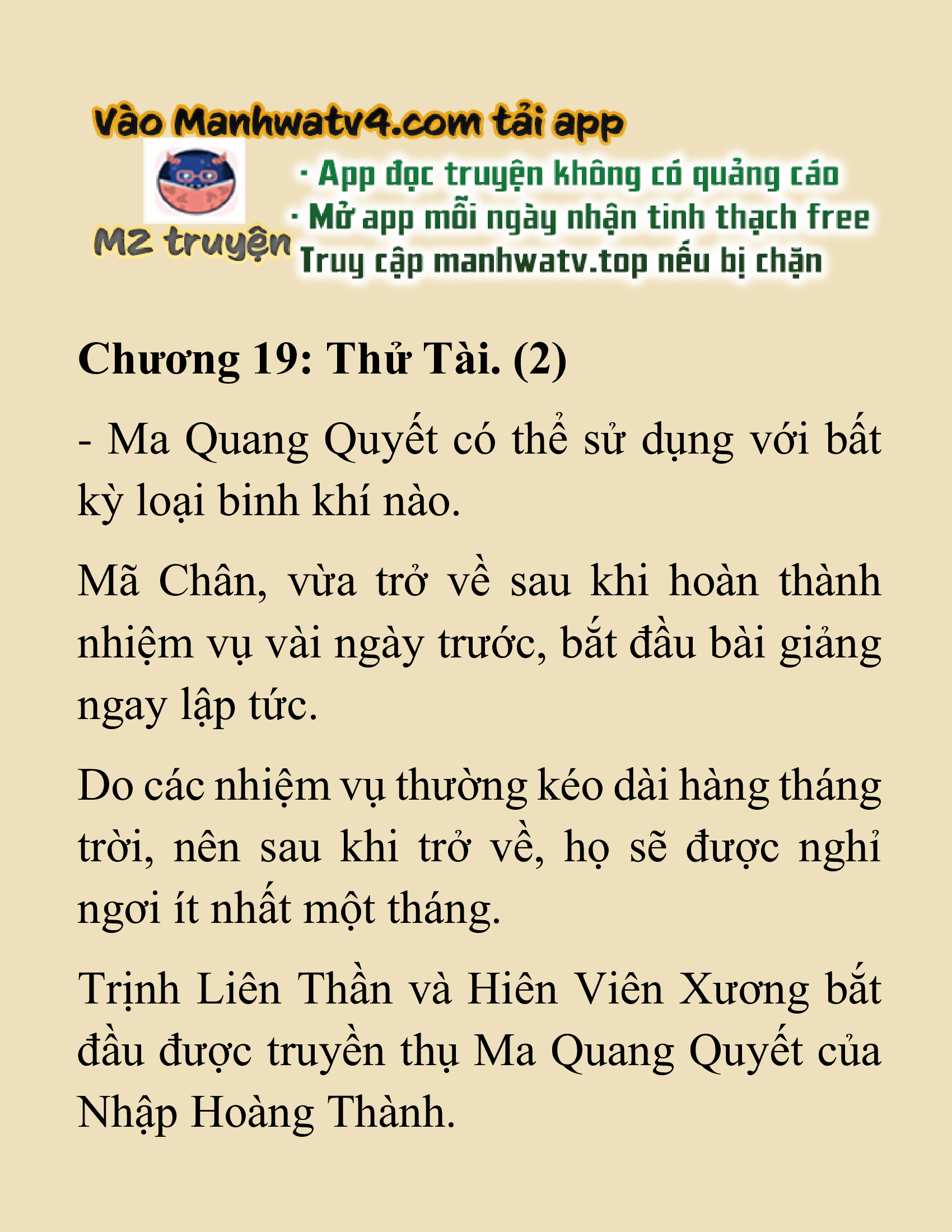 Đọc truyện SNVT[NOVEL] Nghịch Thiên Cải Mệnh - Chương 19 