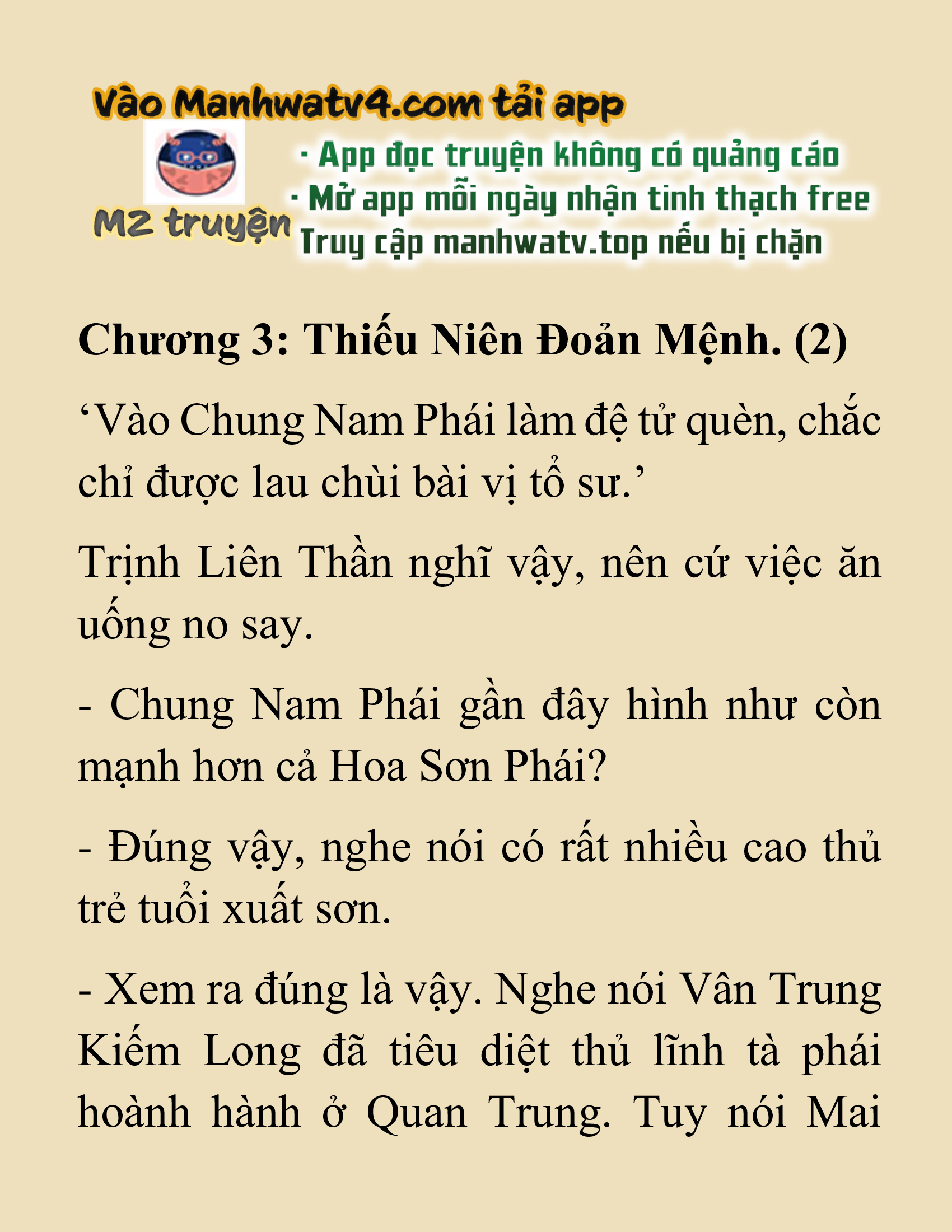 Đọc truyện SNVT[NOVEL] Nghịch Thiên Cải Mệnh - Chương 3