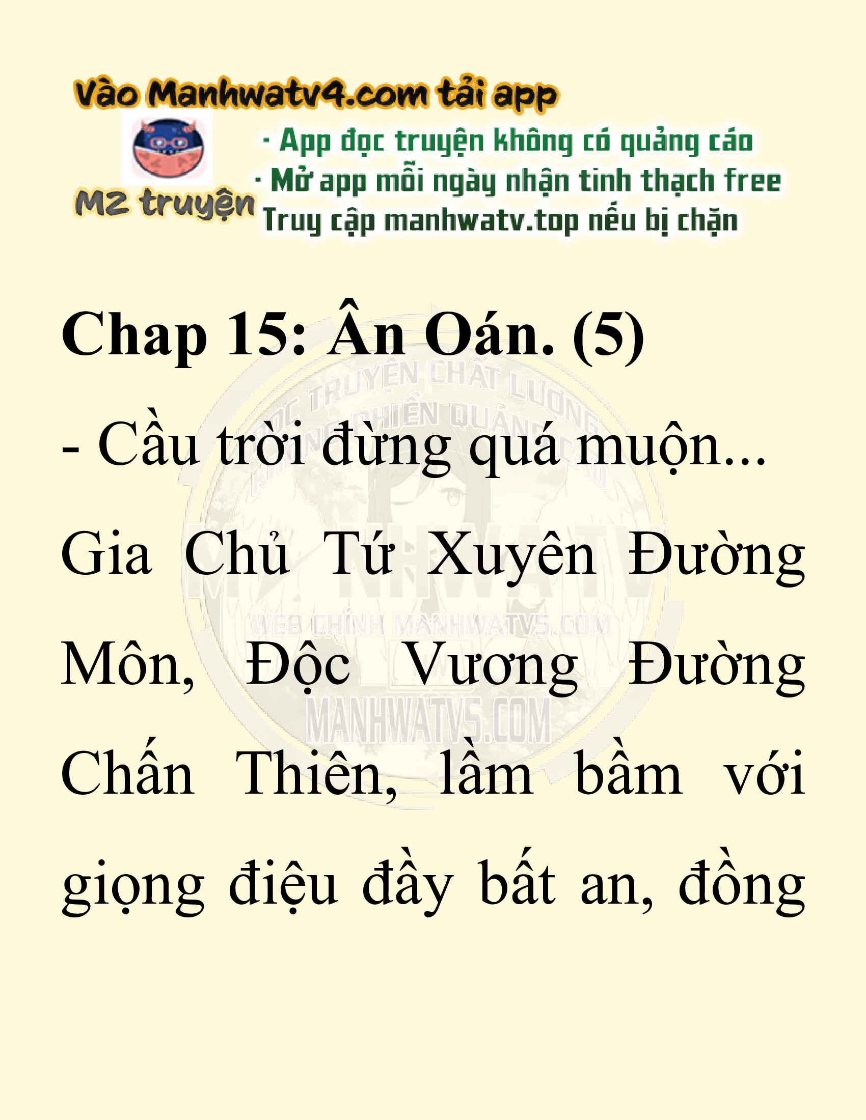 Đọc truyện SNVT[NOVEL] Ta Bắt Cóc Tiểu Nữ Đường Gia Tứ Xuyên - Chap 15: Ân Oán