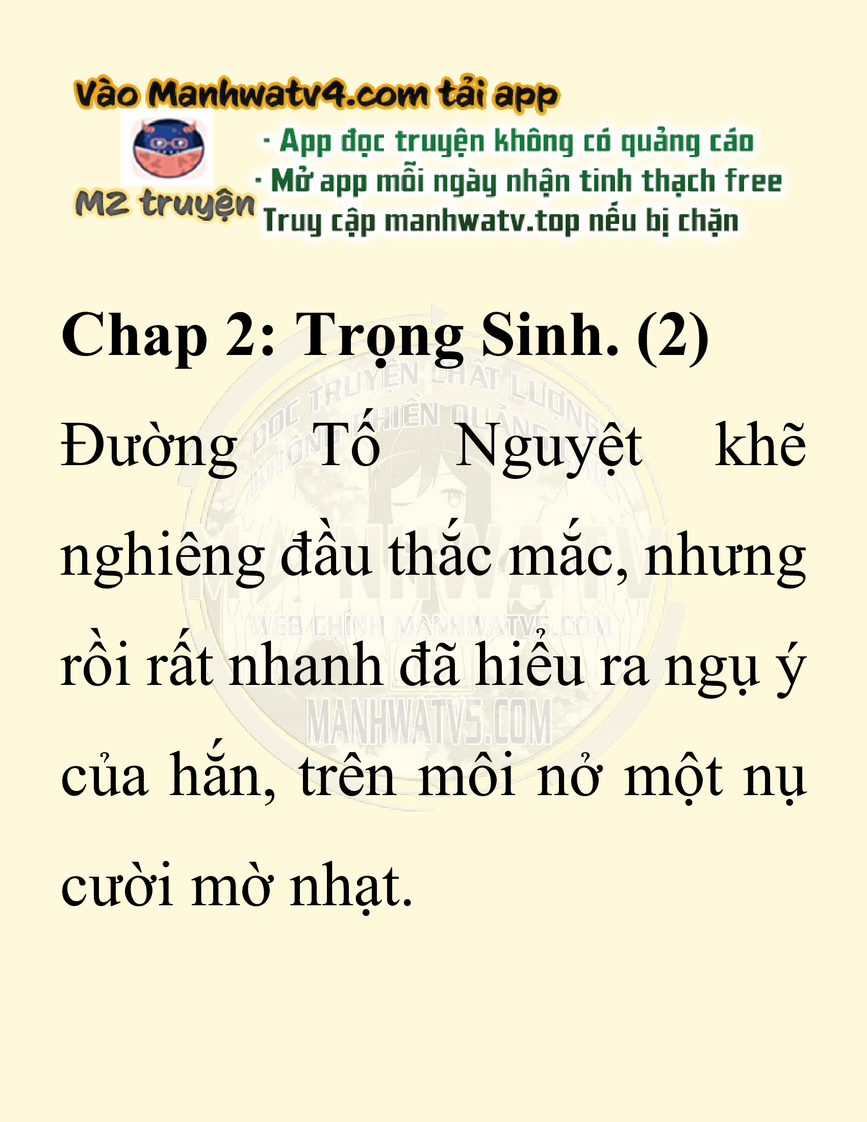 Đọc truyện SNVT[NOVEL] Ta Bắt Cóc Tiểu Nữ Đường Gia Tứ Xuyên - Chap 2: Trọng Sinh