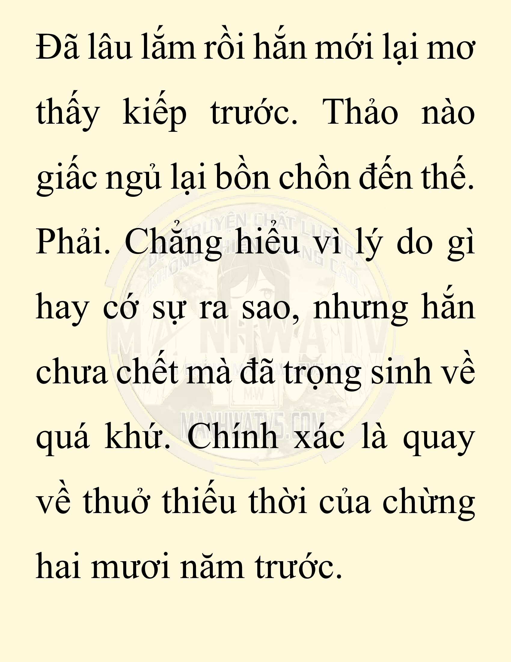 Đọc truyện SNVT[NOVEL] Ta Bắt Cóc Tiểu Nữ Đường Gia Tứ Xuyên - Chap 2: Trọng Sinh
