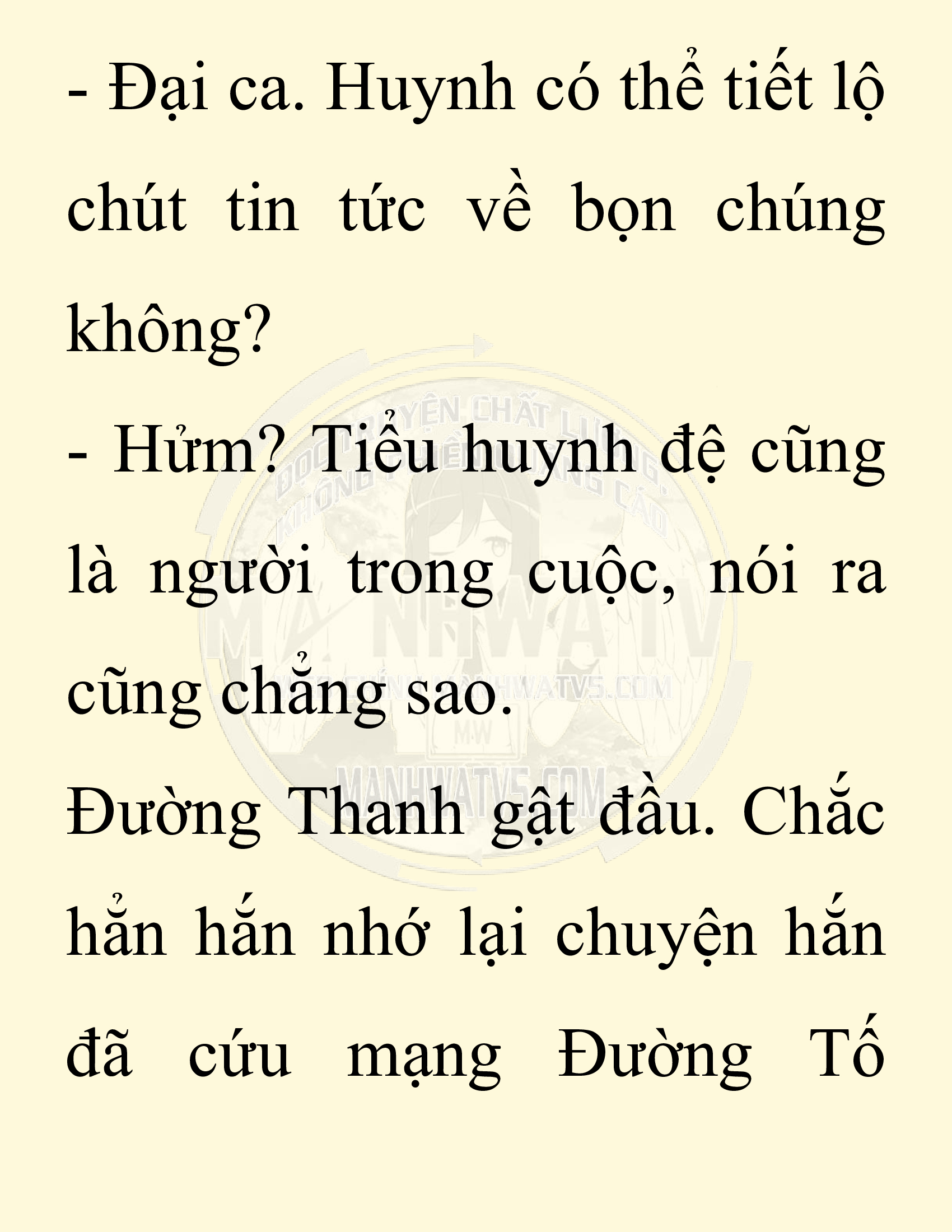 Đọc truyện SNVT[NOVEL] Ta Bắt Cóc Tiểu Nữ Đường Gia Tứ Xuyên - Chap 37: Tin Tức Ngoài Dự Tính