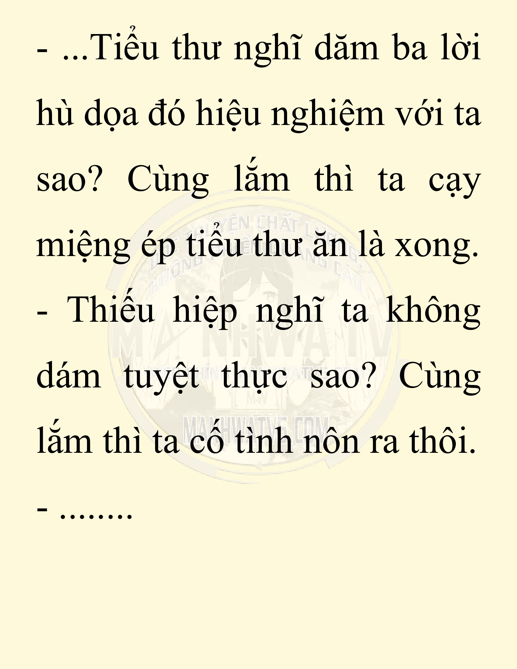 Đọc truyện SNVT[NOVEL] Ta Bắt Cóc Tiểu Nữ Đường Gia Tứ Xuyên - Chap 5: Bắt Cóc