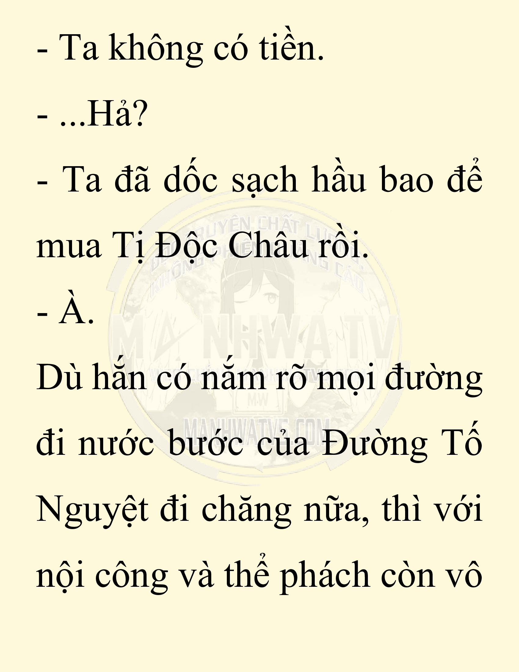 Đọc truyện SNVT[NOVEL] Ta Bắt Cóc Tiểu Nữ Đường Gia Tứ Xuyên - Chap 5: Bắt Cóc