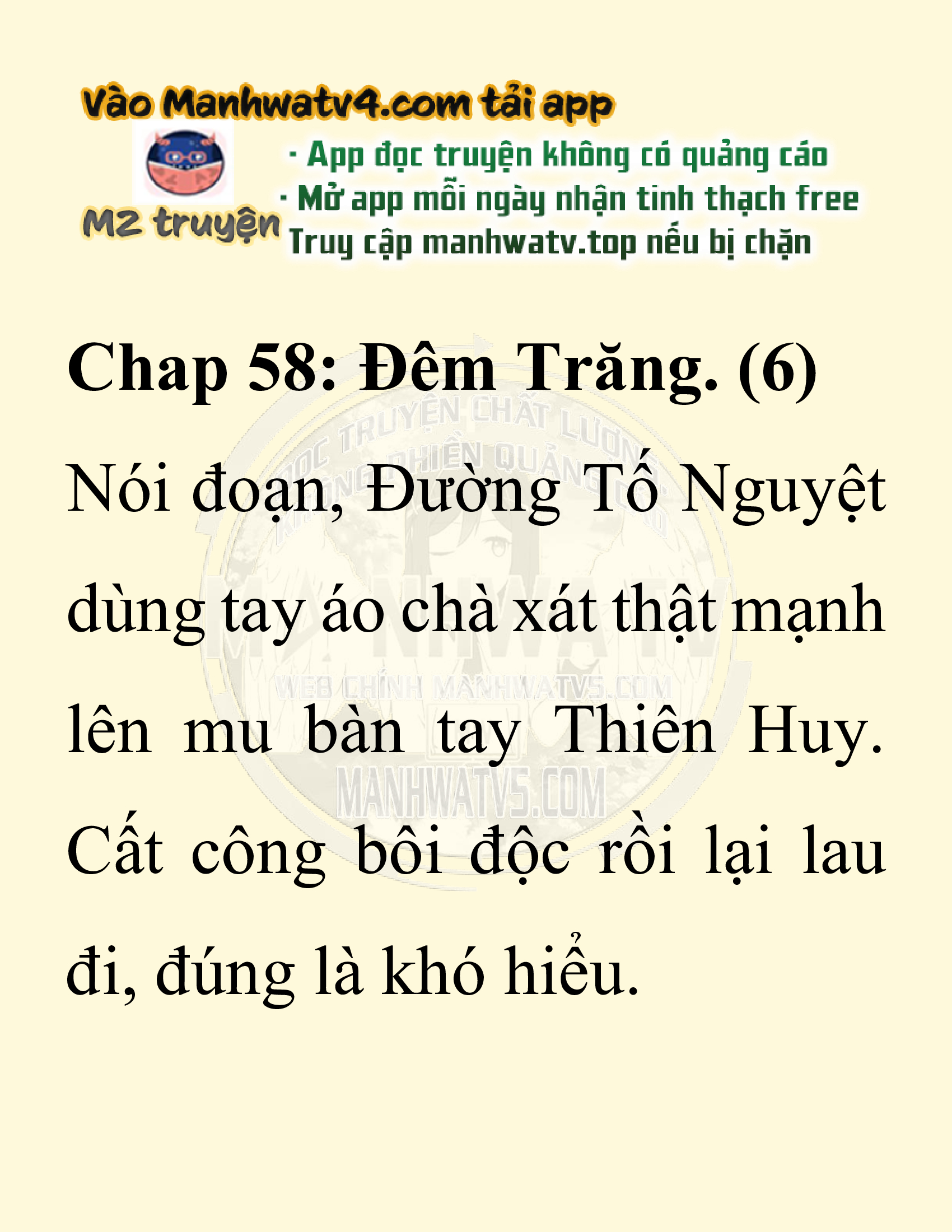 Đọc truyện SNVT[NOVEL] Ta Bắt Cóc Tiểu Nữ Đường Gia Tứ Xuyên - Chap 58: Đêm Trăng