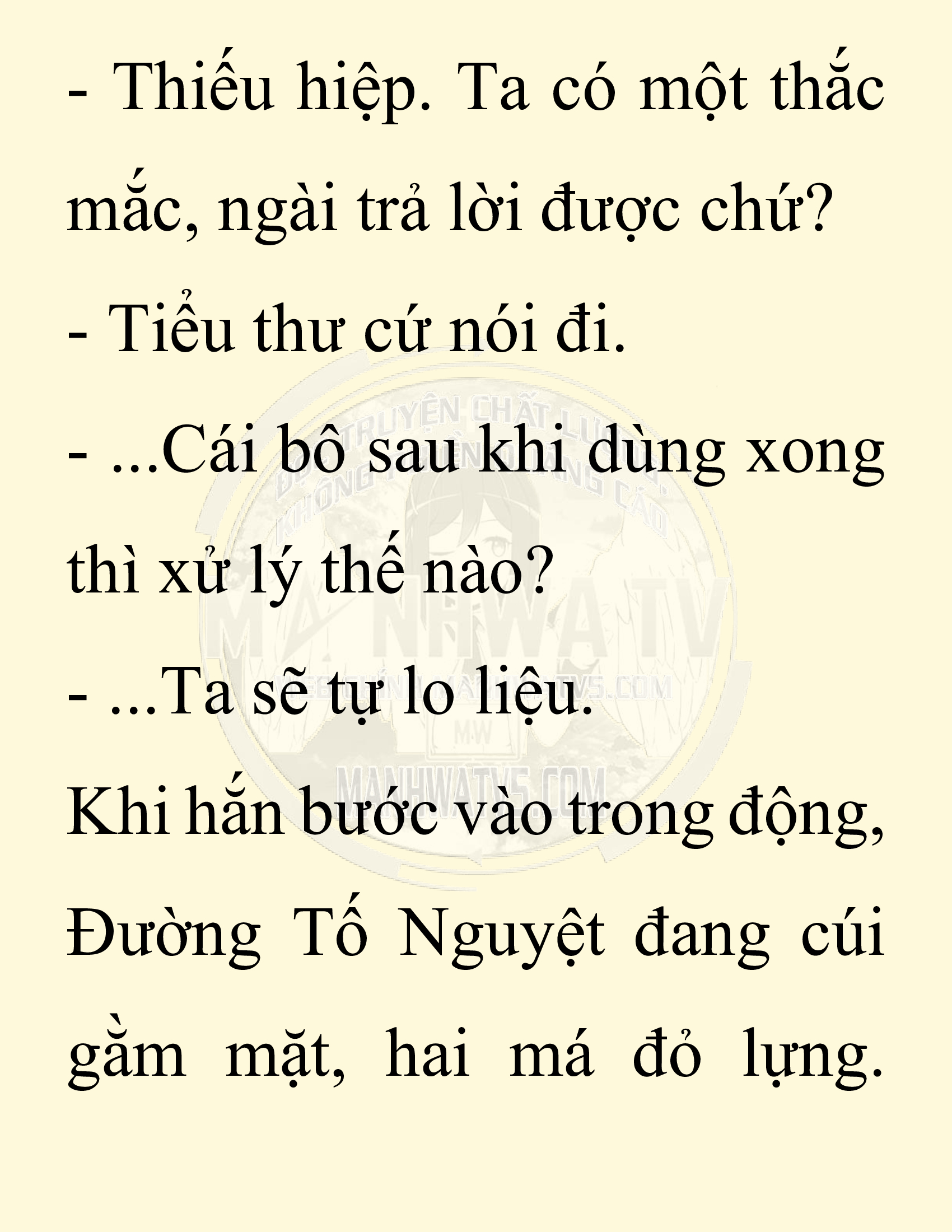 Đọc truyện SNVT[NOVEL] Ta Bắt Cóc Tiểu Nữ Đường Gia Tứ Xuyên - Chap 7: Bắt Cóc