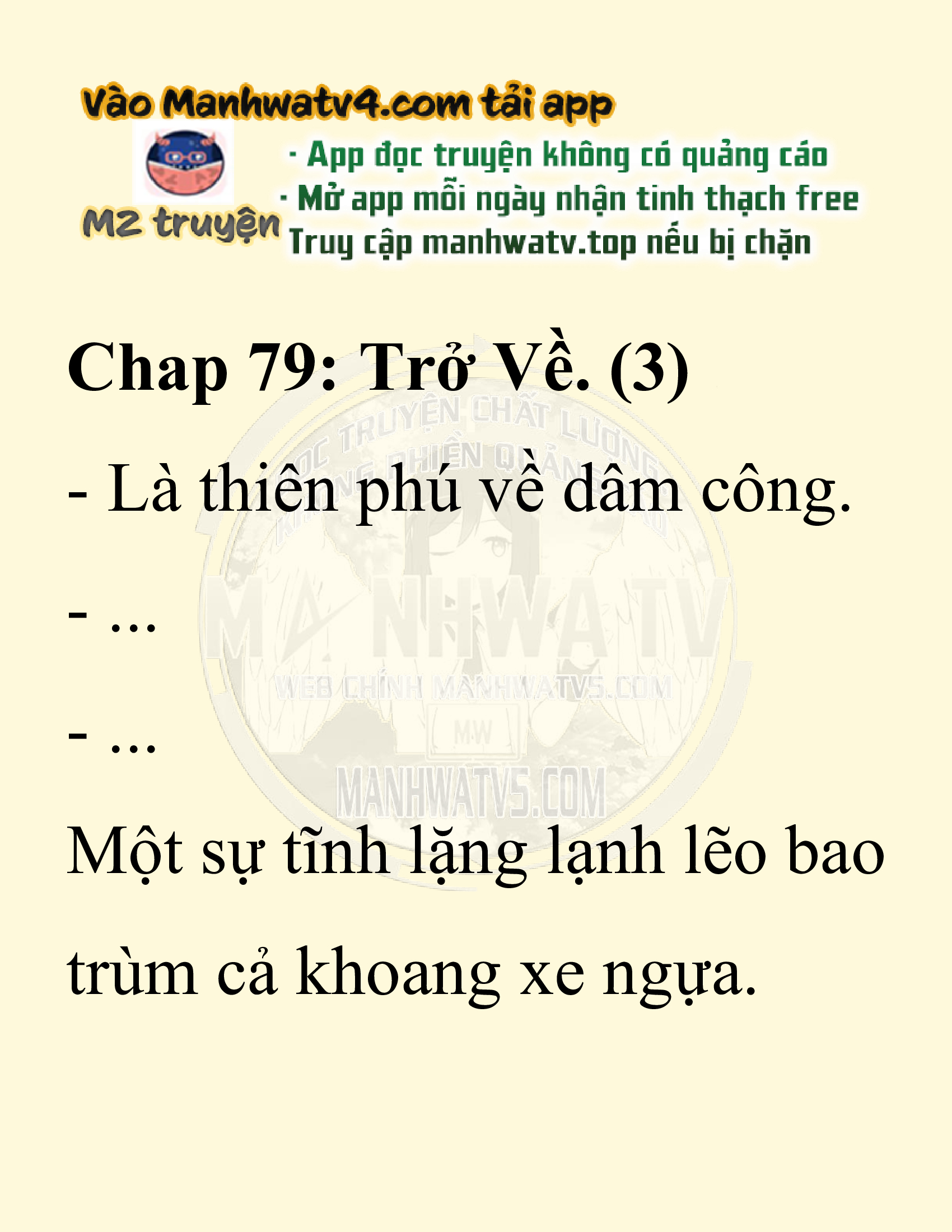 Đọc truyện SNVT[NOVEL] Ta Bắt Cóc Tiểu Nữ Đường Gia Tứ Xuyên - Chap 79: Trở Về