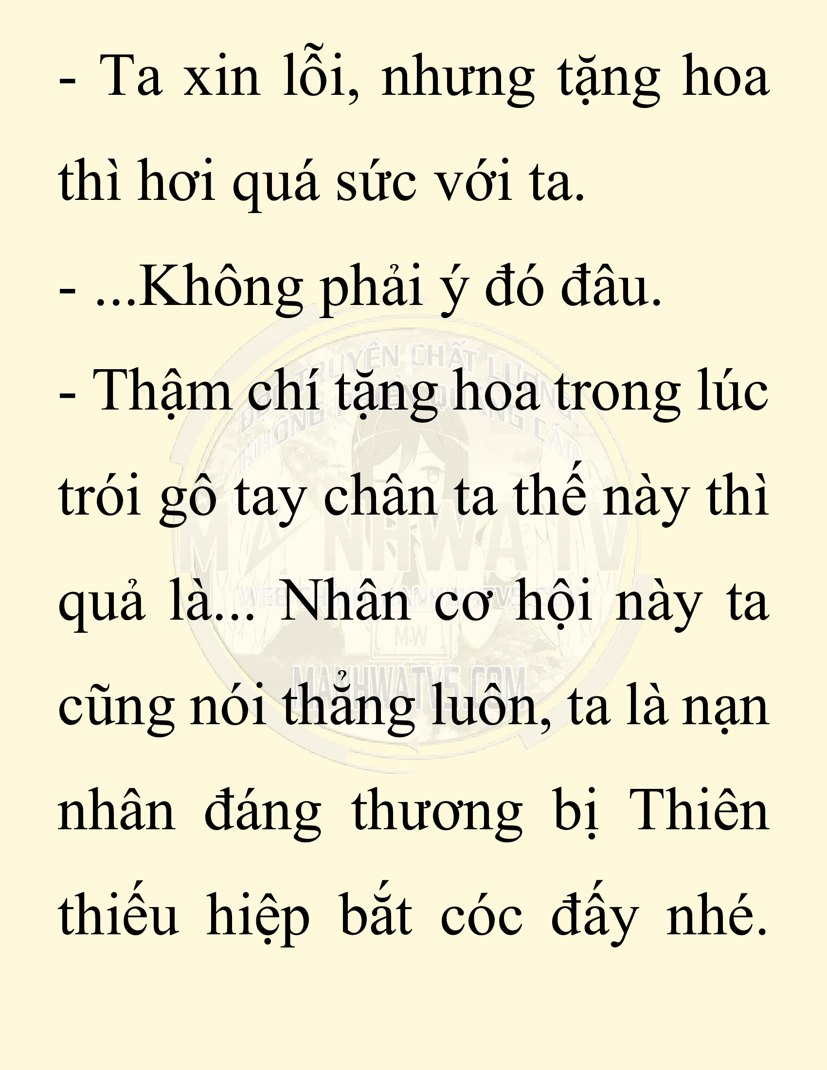 Đọc truyện SNVT[NOVEL] Ta Bắt Cóc Tiểu Nữ Đường Gia Tứ Xuyên - Chap 8: Bắt Cóc
