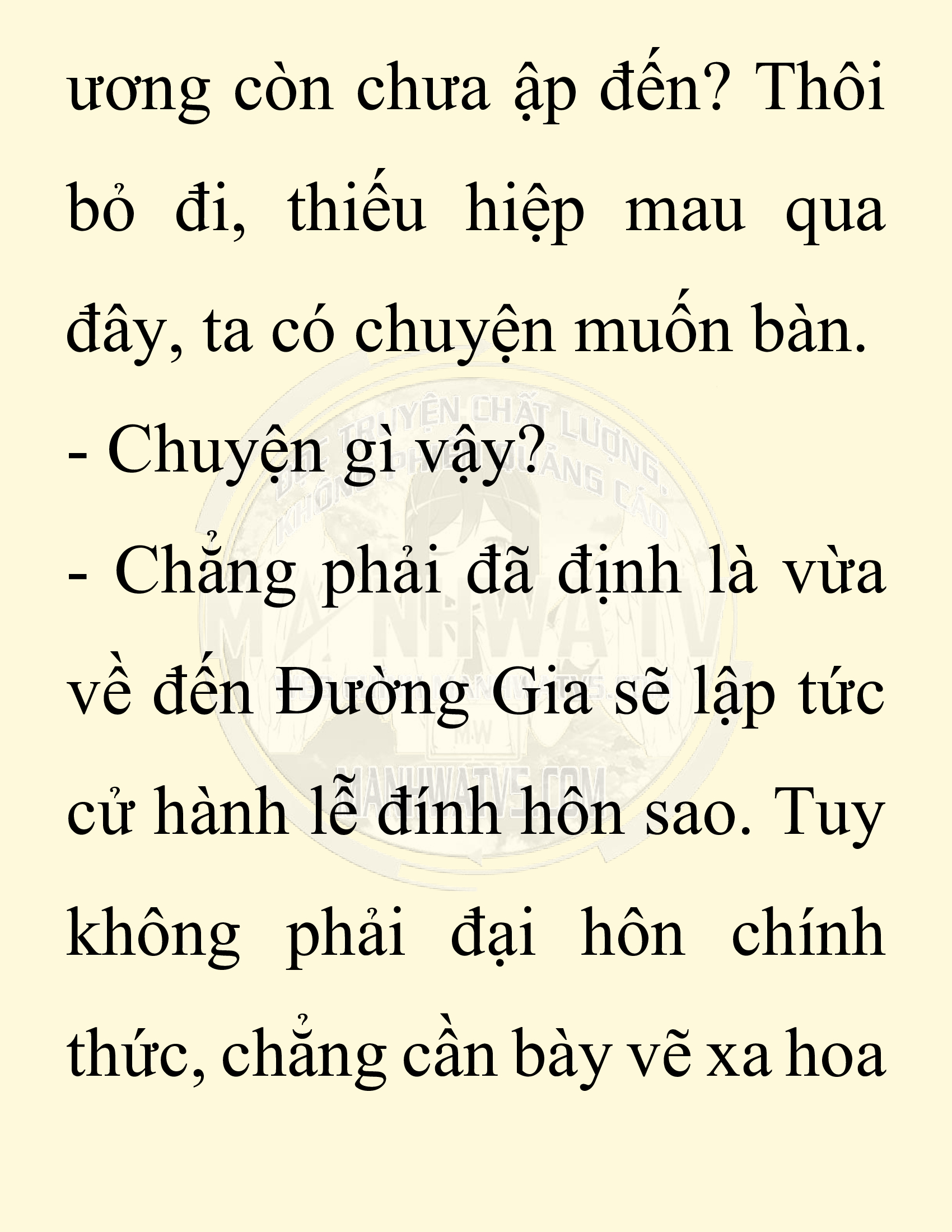 Đọc truyện SNVT[NOVEL] Ta Bắt Cóc Tiểu Nữ Đường Gia Tứ Xuyên - Chap 81: Lễ Đính Hôn
