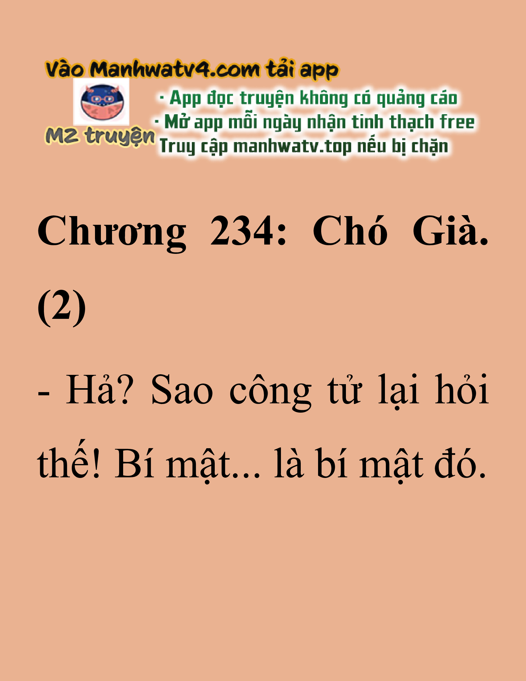Đọc truyện SNVT[NOVEL] Thanh Mai Trúc Mã Của Đệ Nhất Thiên Hạ - Chương 234: Chó Già
