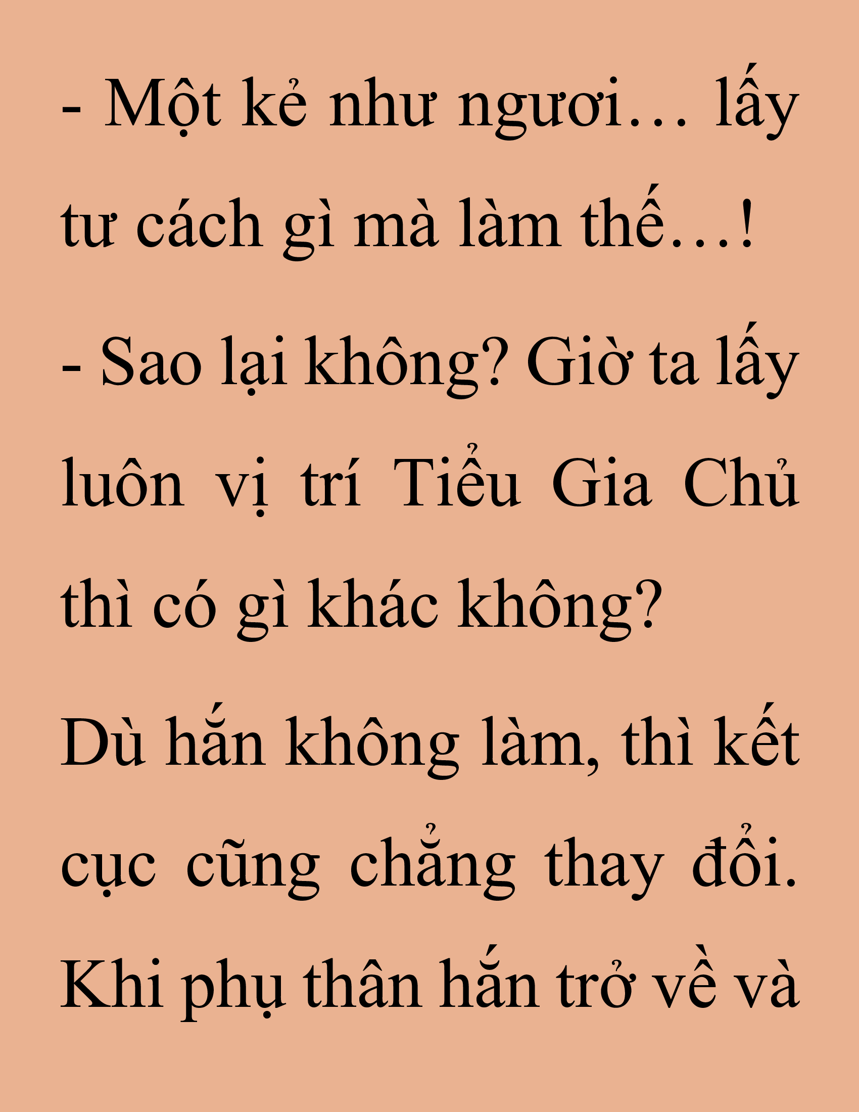 Đọc truyện SNVT[NOVEL] Thanh Mai Trúc Mã Của Đệ Nhất Thiên Hạ - Chương 243: Biết Thân Biết Phận Đi