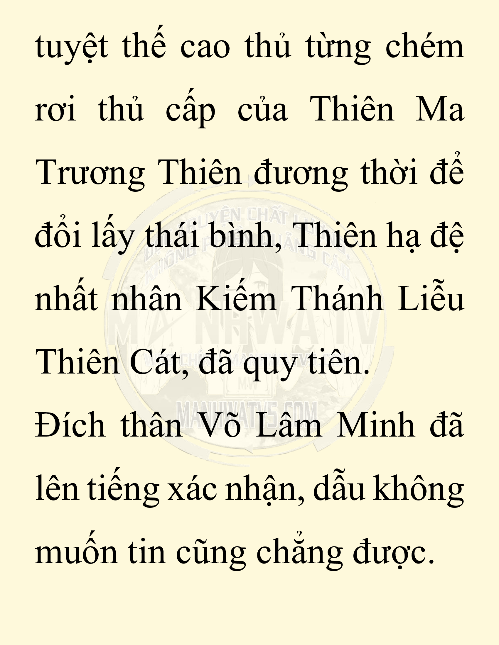 Đọc truyện SNVT[NOVEL] Thiên Hạ Đệ Nhất Nhân Đã Chết - Chap 1: Thiên Hạ Đệ Nhất Nhân Vẫn Lạc