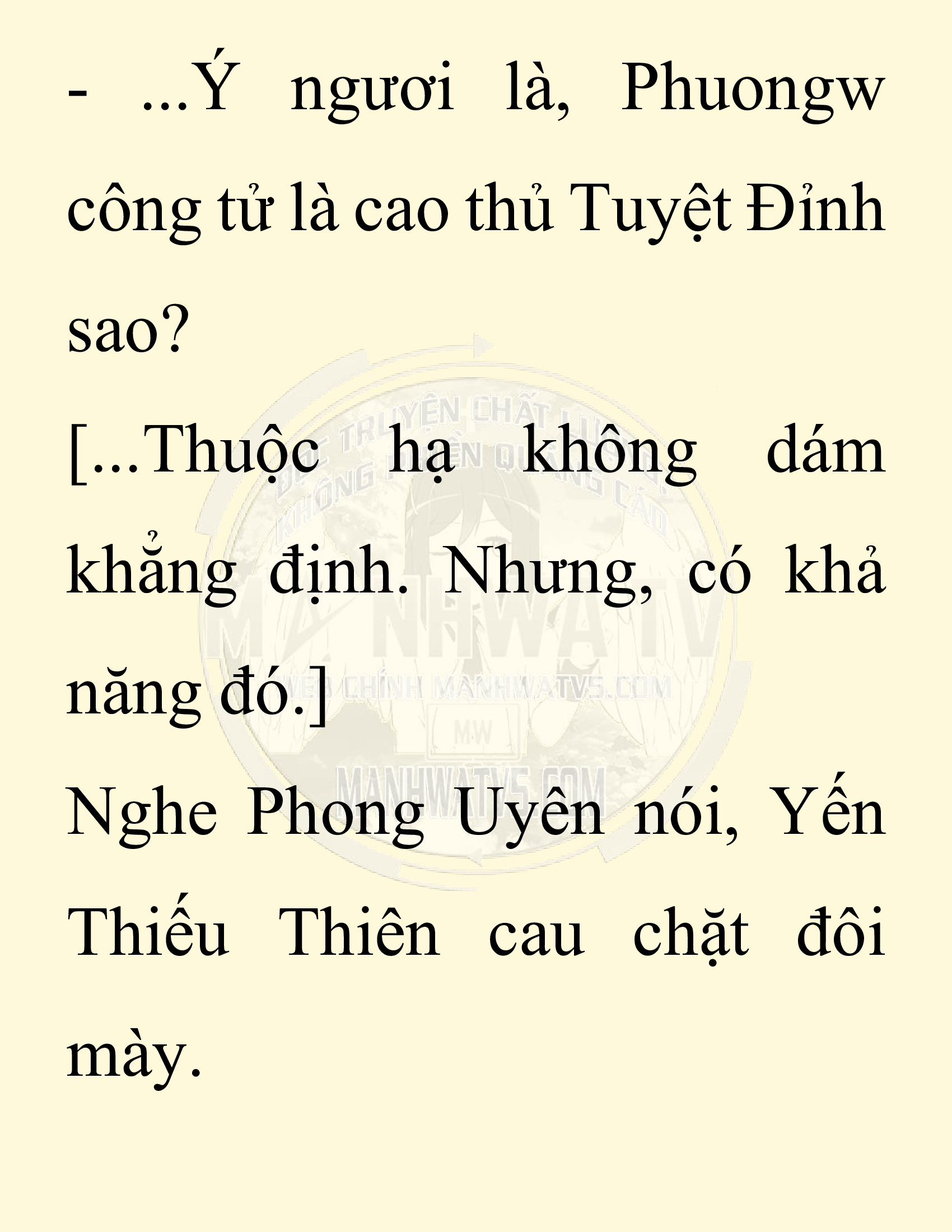 Đọc truyện SNVT[NOVEL] Thiên Hạ Đệ Nhất Nhân Đã Chết - Chap 12: Thiên Hạ Đệ Nhất Nhân Vẫn Lạc
