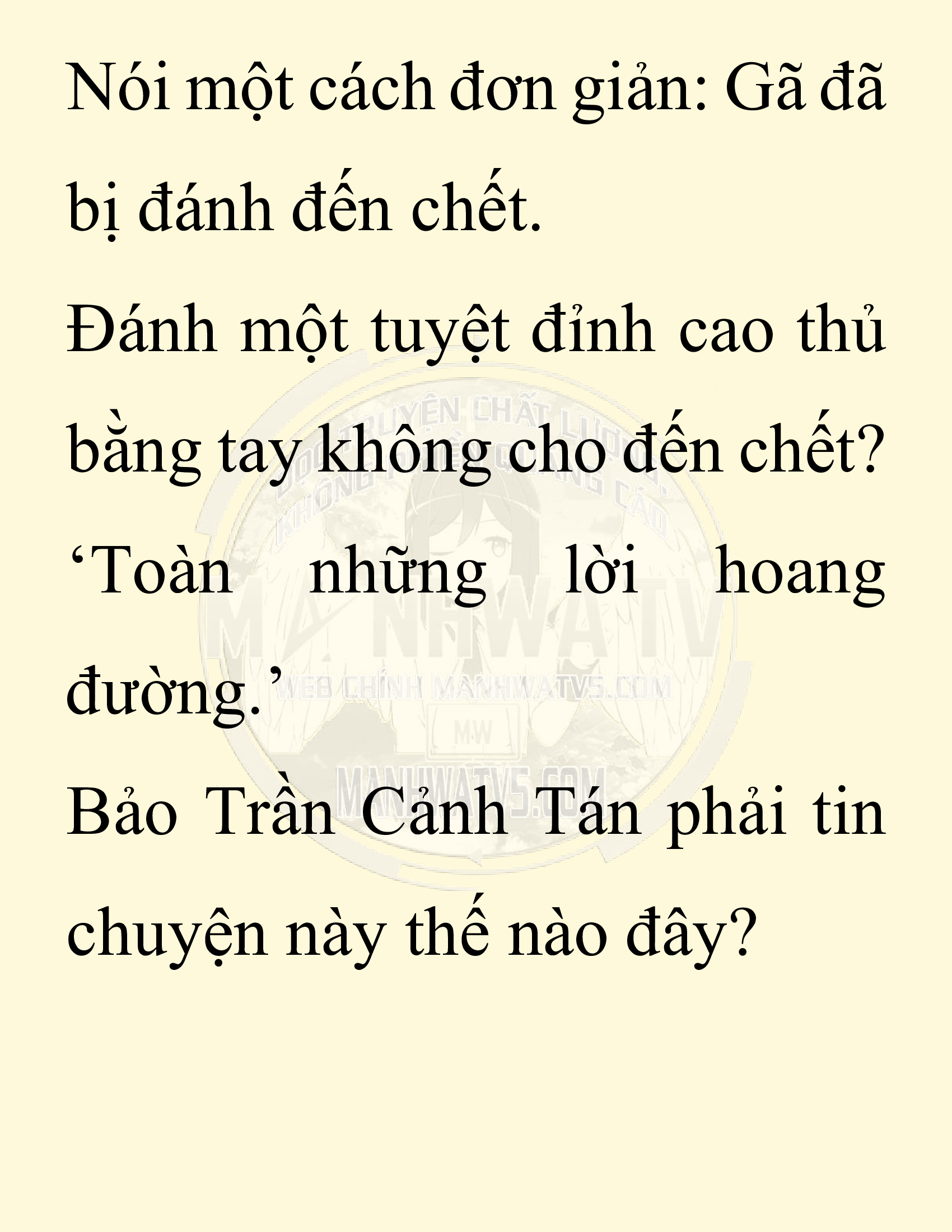 Đọc truyện SNVT[NOVEL] Thiên Hạ Đệ Nhất Nhân Đã Chết - Chap 25: Thiên Hạ Đệ Nhất Nhân Vẫn Lạc