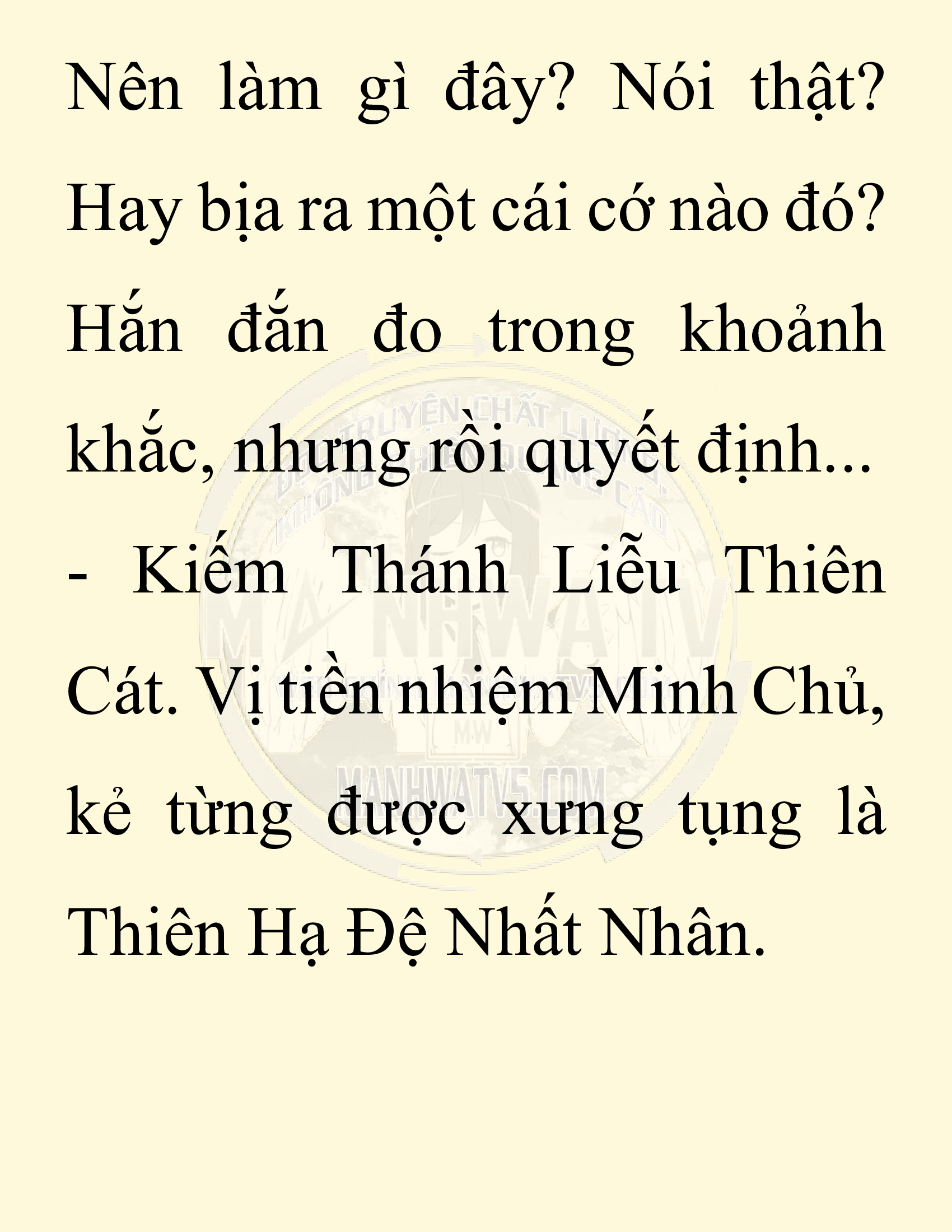 Đọc truyện SNVT[NOVEL] Thiên Hạ Đệ Nhất Nhân Đã Chết - Chap 26: Thiên Hạ Đệ Nhất Nhân Vẫn Lạc