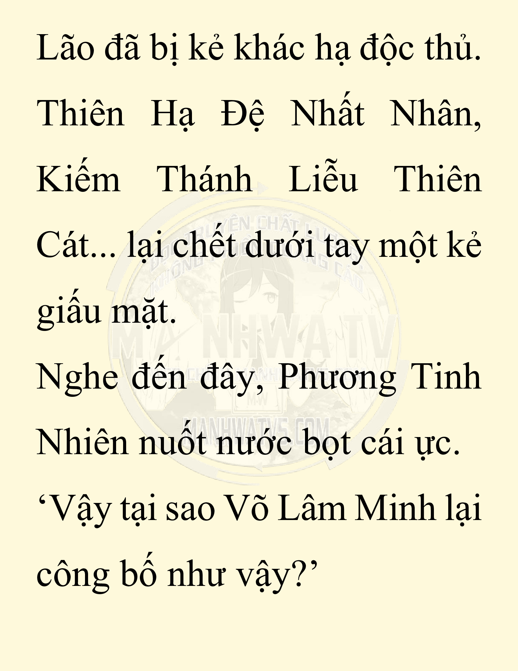 Đọc truyện SNVT[NOVEL] Thiên Hạ Đệ Nhất Nhân Đã Chết - Chap 27: Thiên Hạ Đệ Nhất Nhân Vẫn Lạc