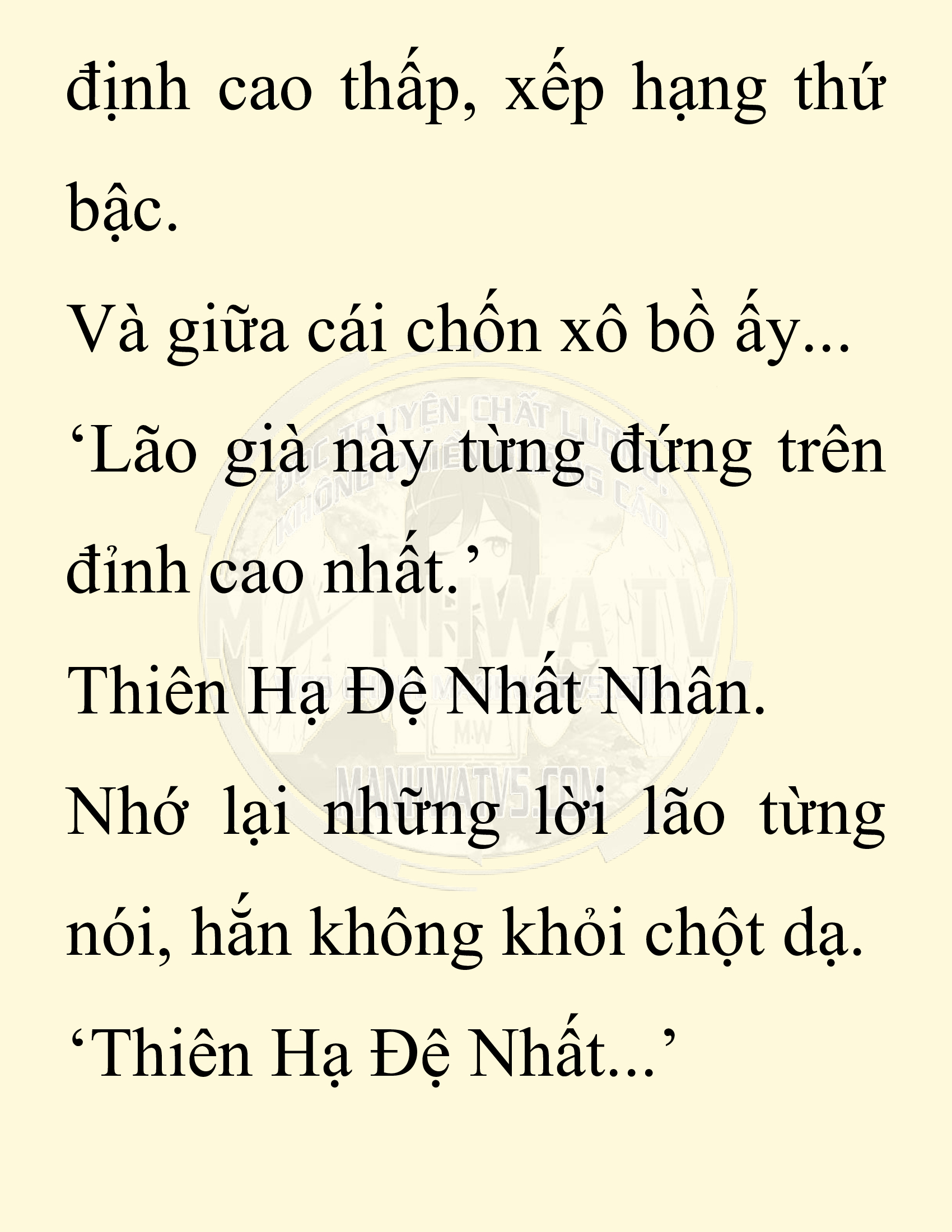 Đọc truyện SNVT[NOVEL] Thiên Hạ Đệ Nhất Nhân Đã Chết - Chap 33: Thiên Hạ Đệ Nhất Nhân Vẫn Lạc